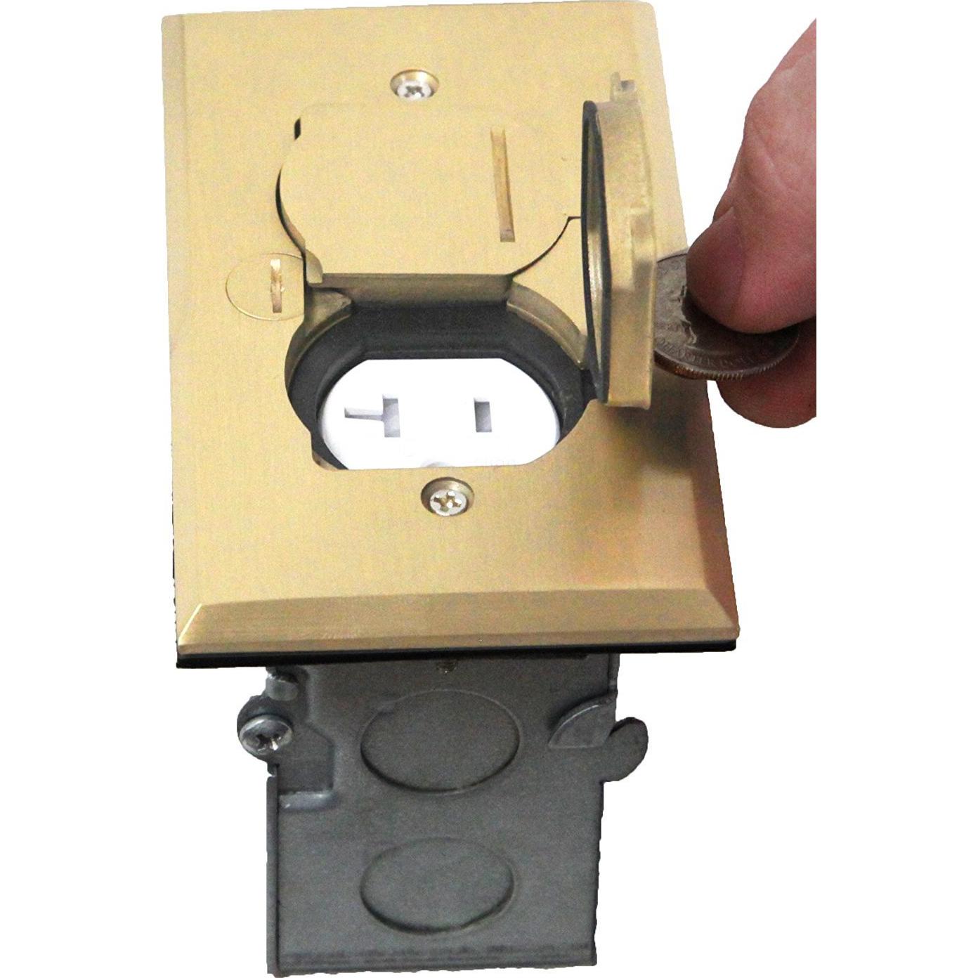 Kit de Tapa Abatible para Caja de Piso ENERLITES 5" x 2.89" 20A