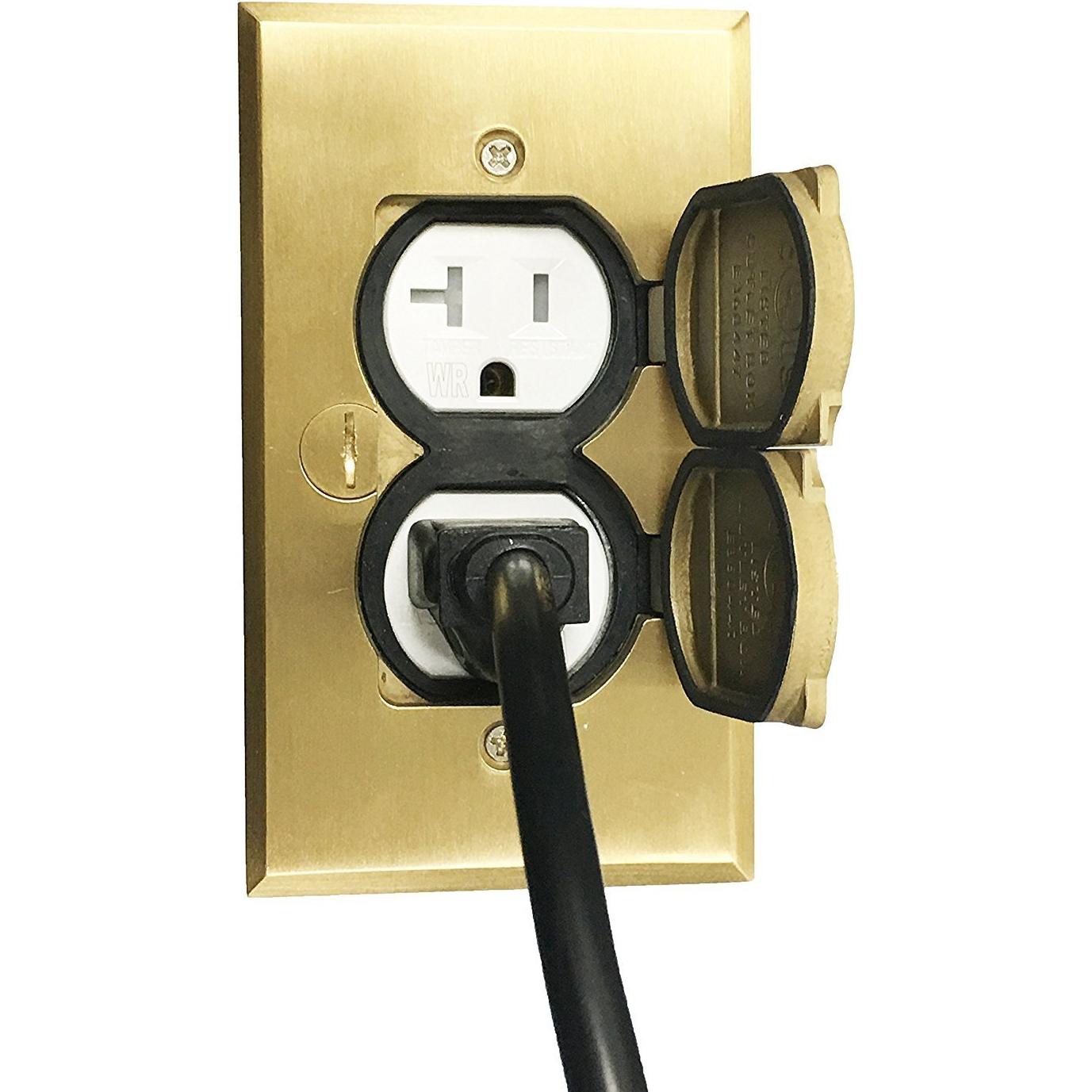 Kit de Tapa Abatible para Caja de Piso ENERLITES 5" x 2.89" 20A