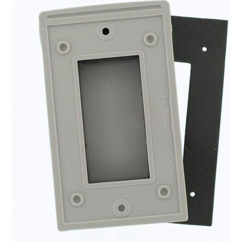 Cubierta de Pared Leviton 1-Gang Resistente a la Intemperie Gris