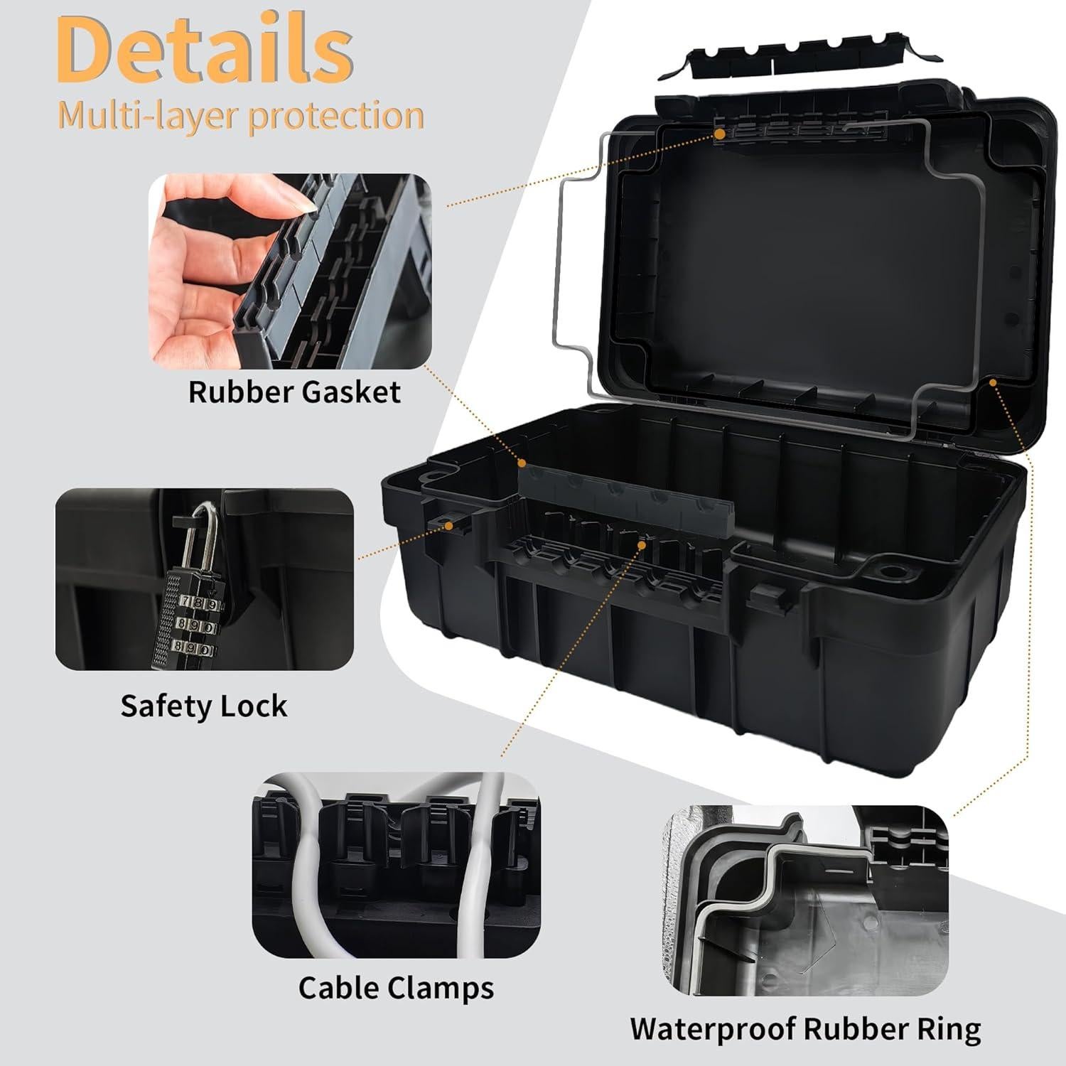 Caja Eléctrica Exterior Grande Paxboxtech IP54 34x24x13 cm