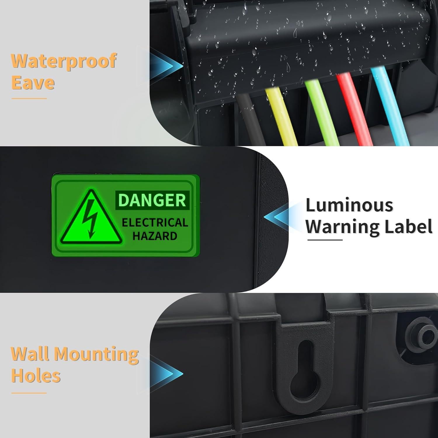 Caja Eléctrica Exterior Grande Paxboxtech IP54 34x24x13 cm