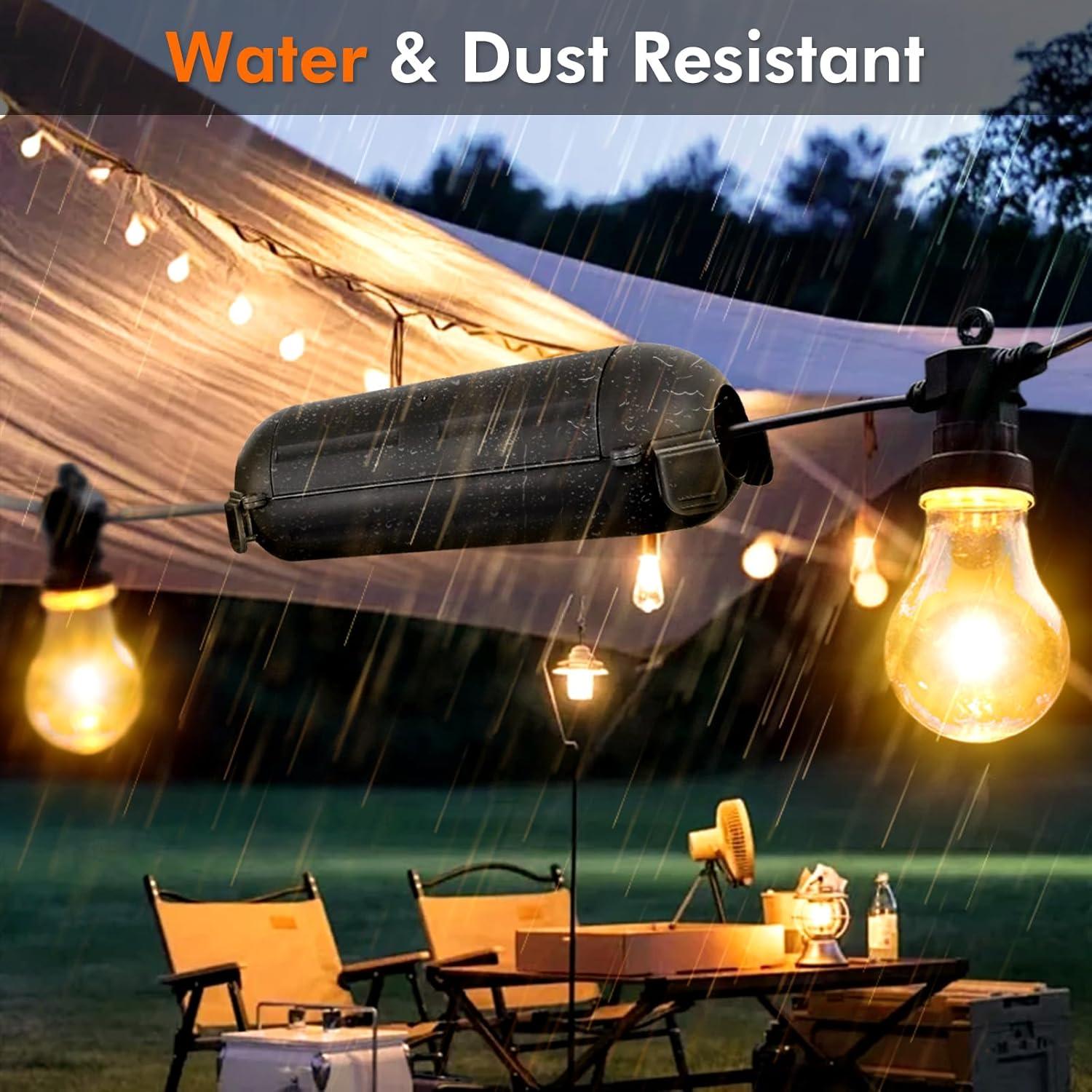 Cubierta de Seguridad para Cables Restmo 2 Paquete IP44 Negra