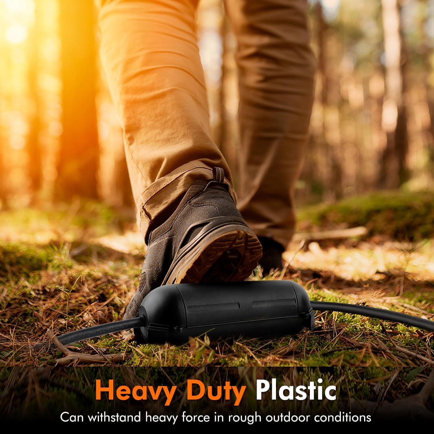 Cubierta de Seguridad para Cables Restmo 2 Paquete IP44 Negra