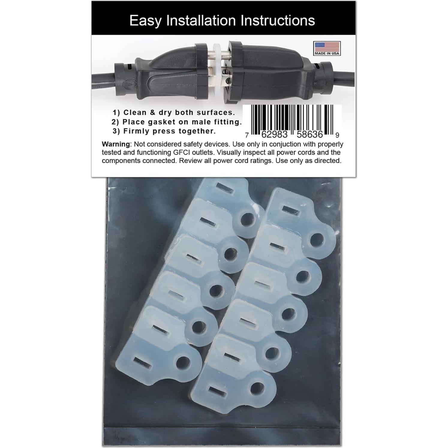 Juntas Impermeables APlugPro - 10 Unidades para Enchufes Exteriores