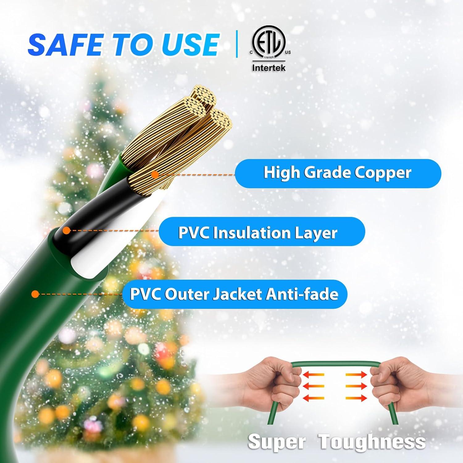 Cuerda de Extensión K KASONIC 14.02m Verde Impermeable