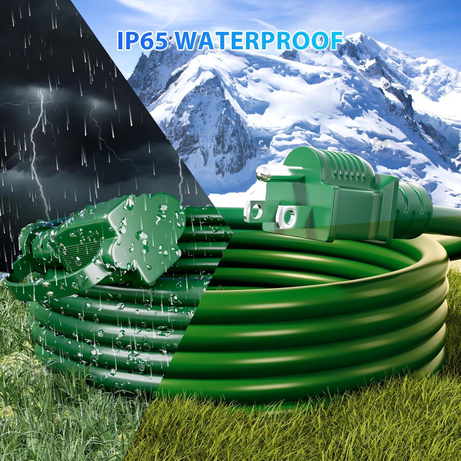 Cuerda de Extensión K KASONIC 14.02m Verde Impermeable