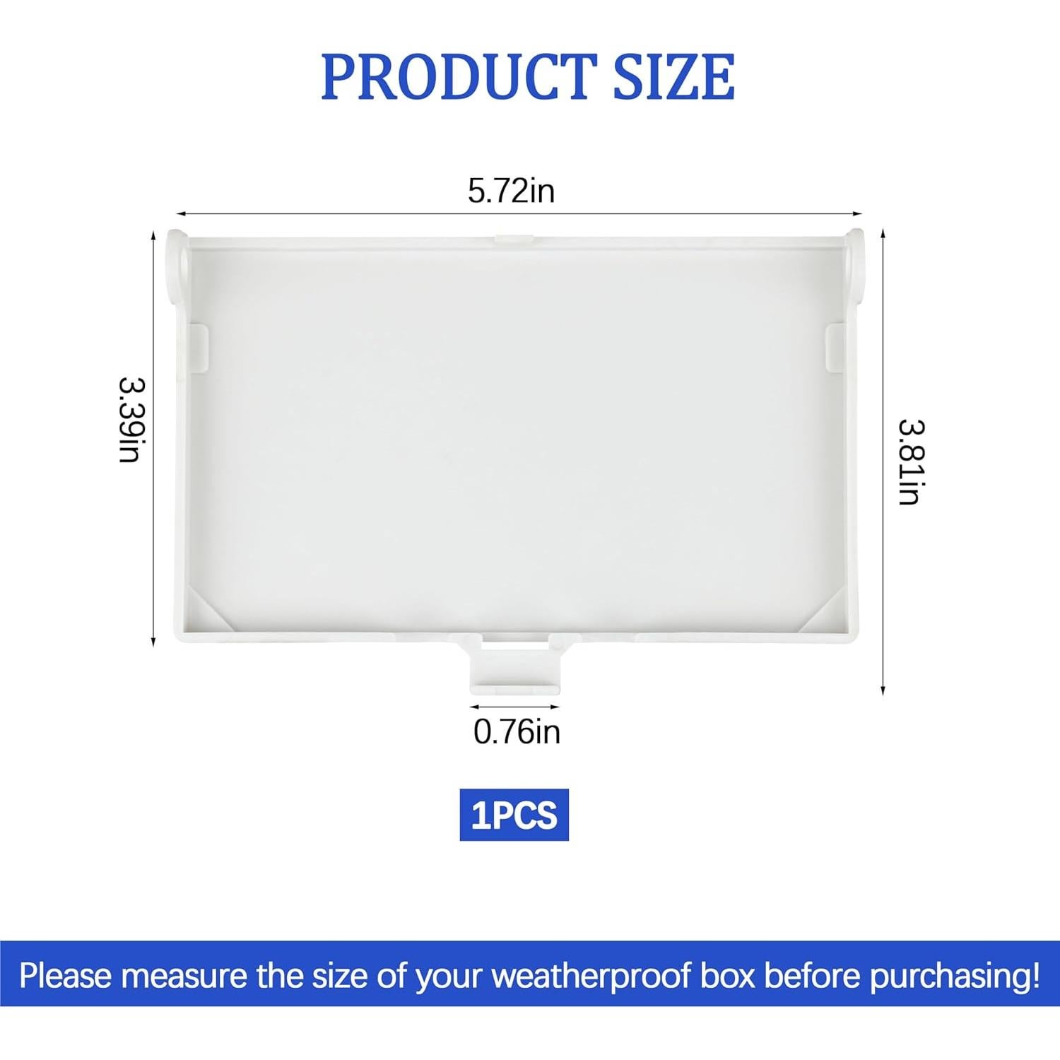 Cubierta Eléctrica Exterior TOKDOOT DBHW-1 Tipo 3R Blanca