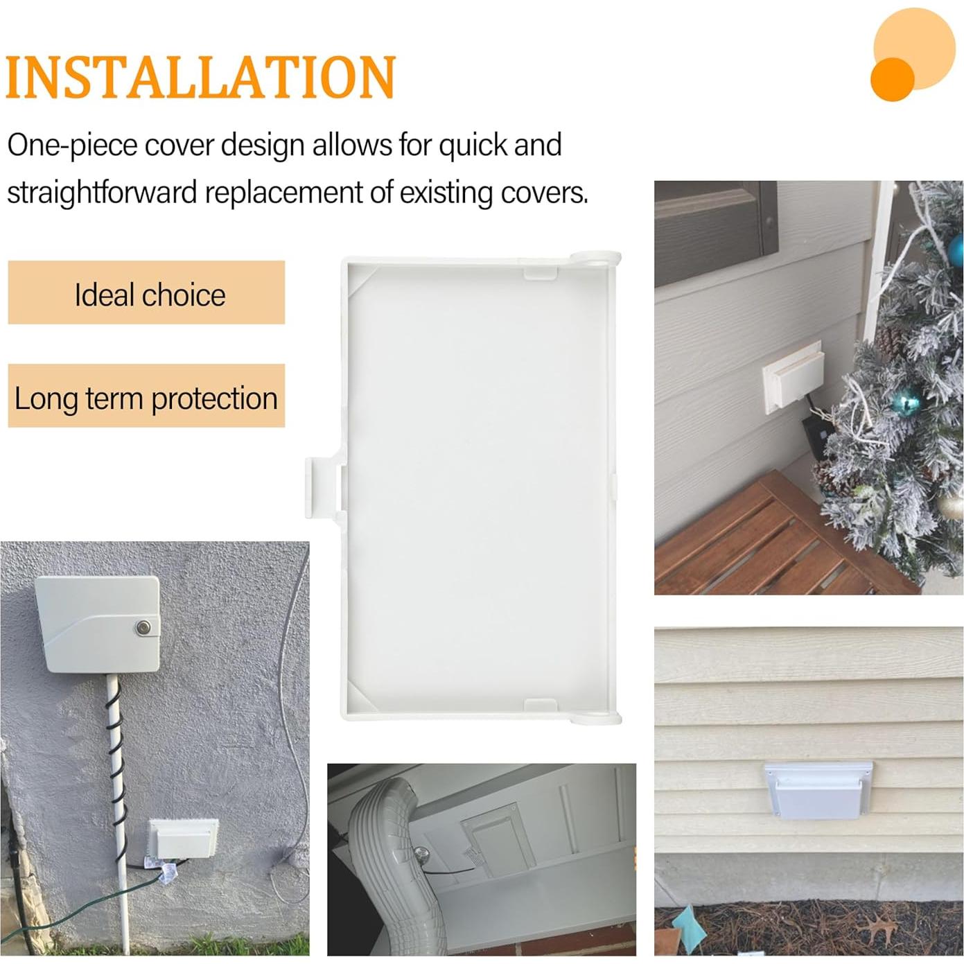 Cubierta Eléctrica Exterior TOKDOOT DBHW-1 Tipo 3R Blanca