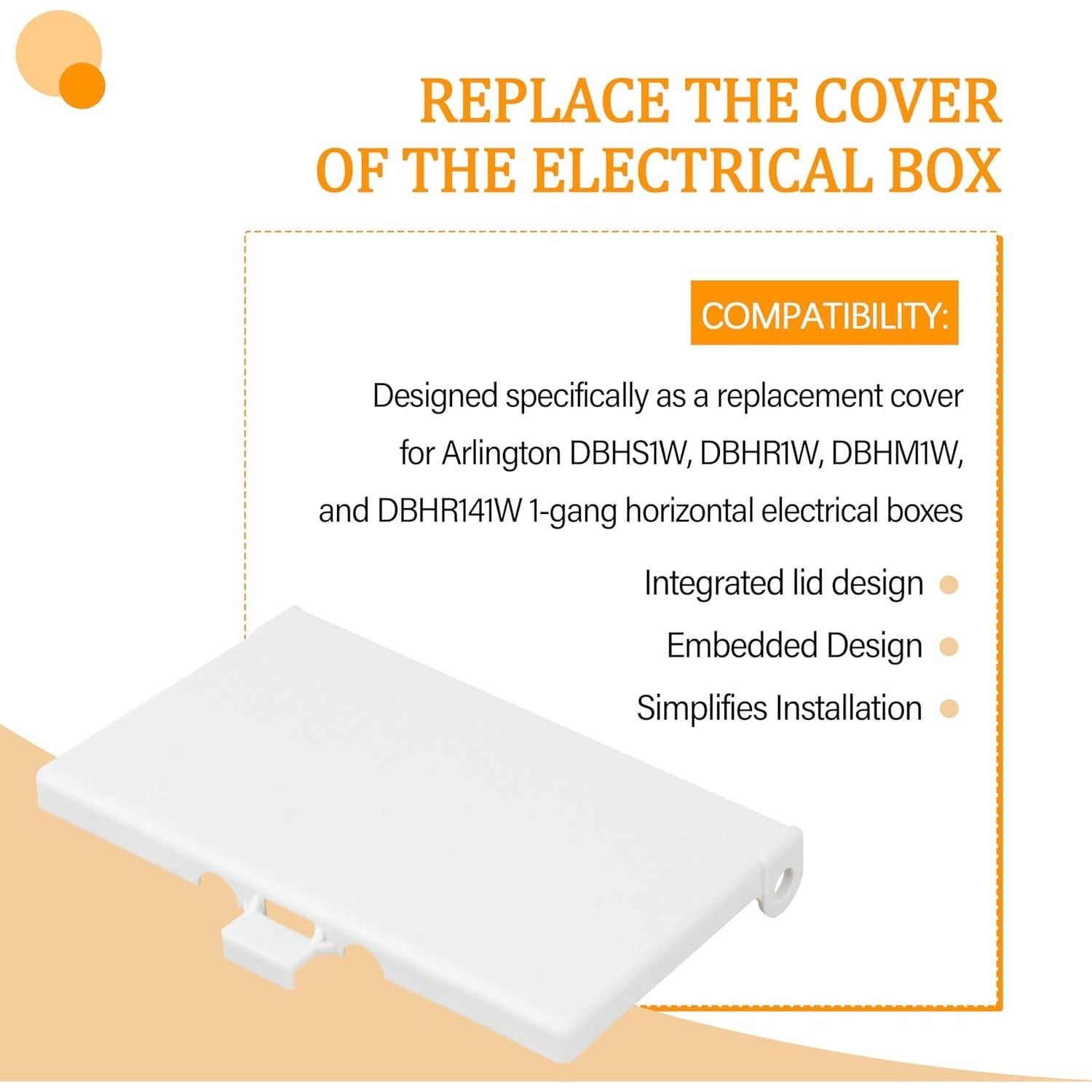 Cubierta Eléctrica Exterior TOKDOOT DBHW-1 Tipo 3R Blanca