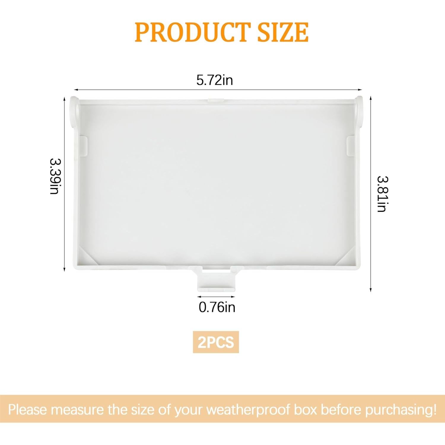 Cubierta Eléctrica Exterior TOKDOOT DBHW-1 Tipo 3R Blanca