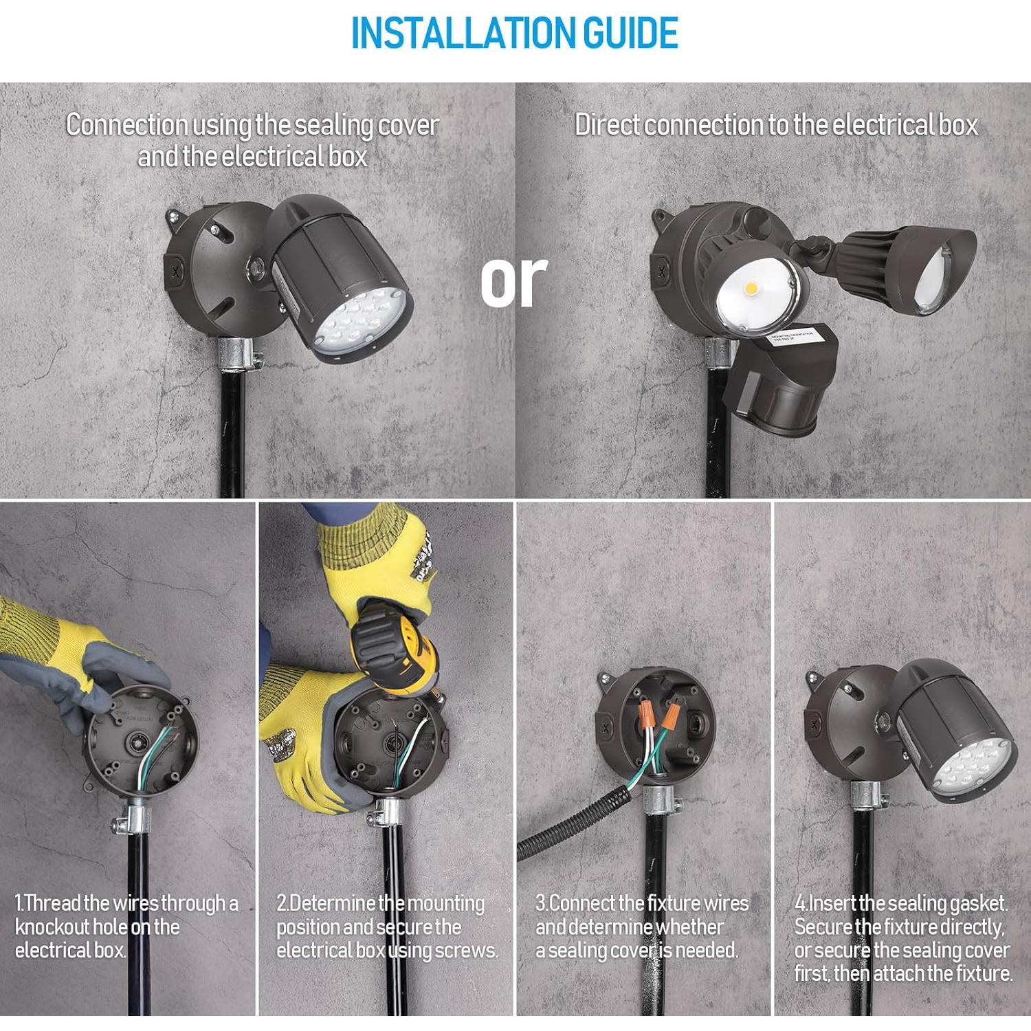 Caja de Salida Redonda 4" LEONLITE Aluminio IP65 16 Pulgadas Cúbicas