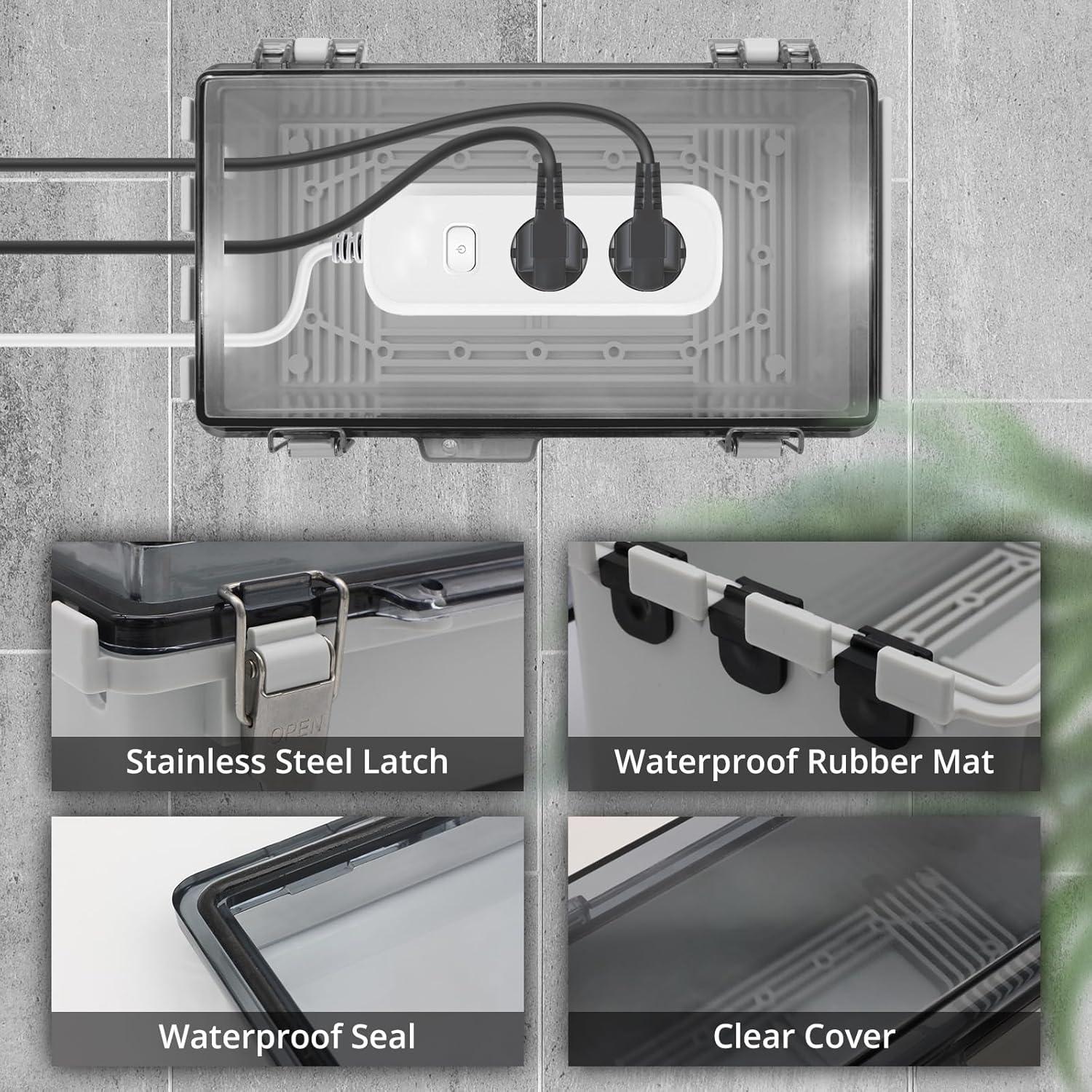 Caja eléctrica exterior impermeable XGGYA 22.86x12.7x10.92 cm