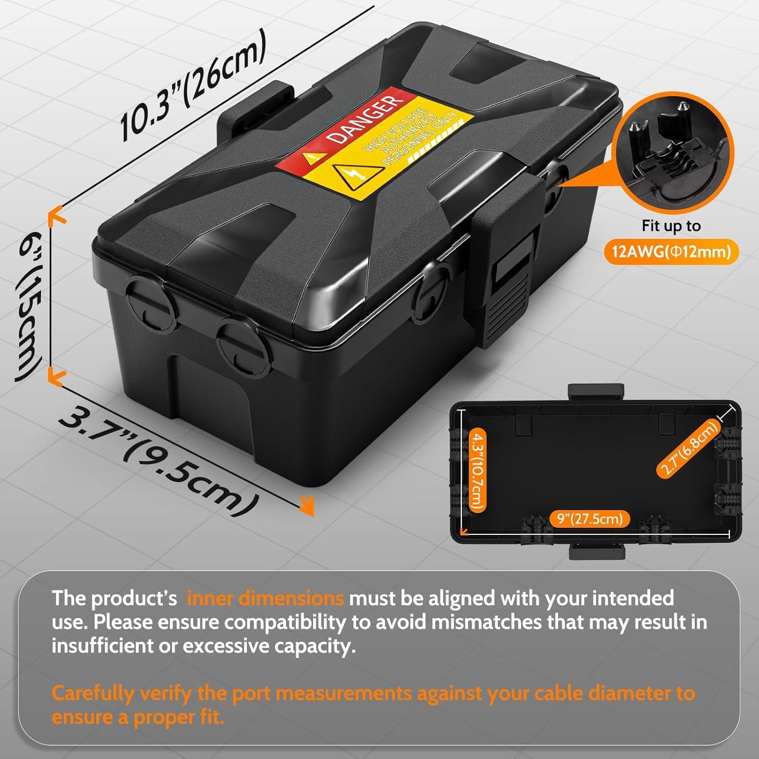 Caja Eléctrica Exterior Wowbox Mediana IP54 26.2x15.2cm 6 Entradas