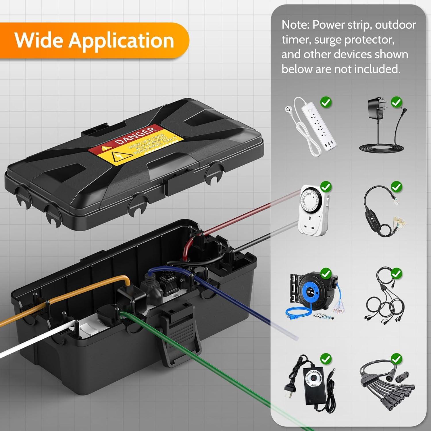 Caja Eléctrica Exterior Wowbox Mediana IP54 26.2x15.2cm 6 Entradas
