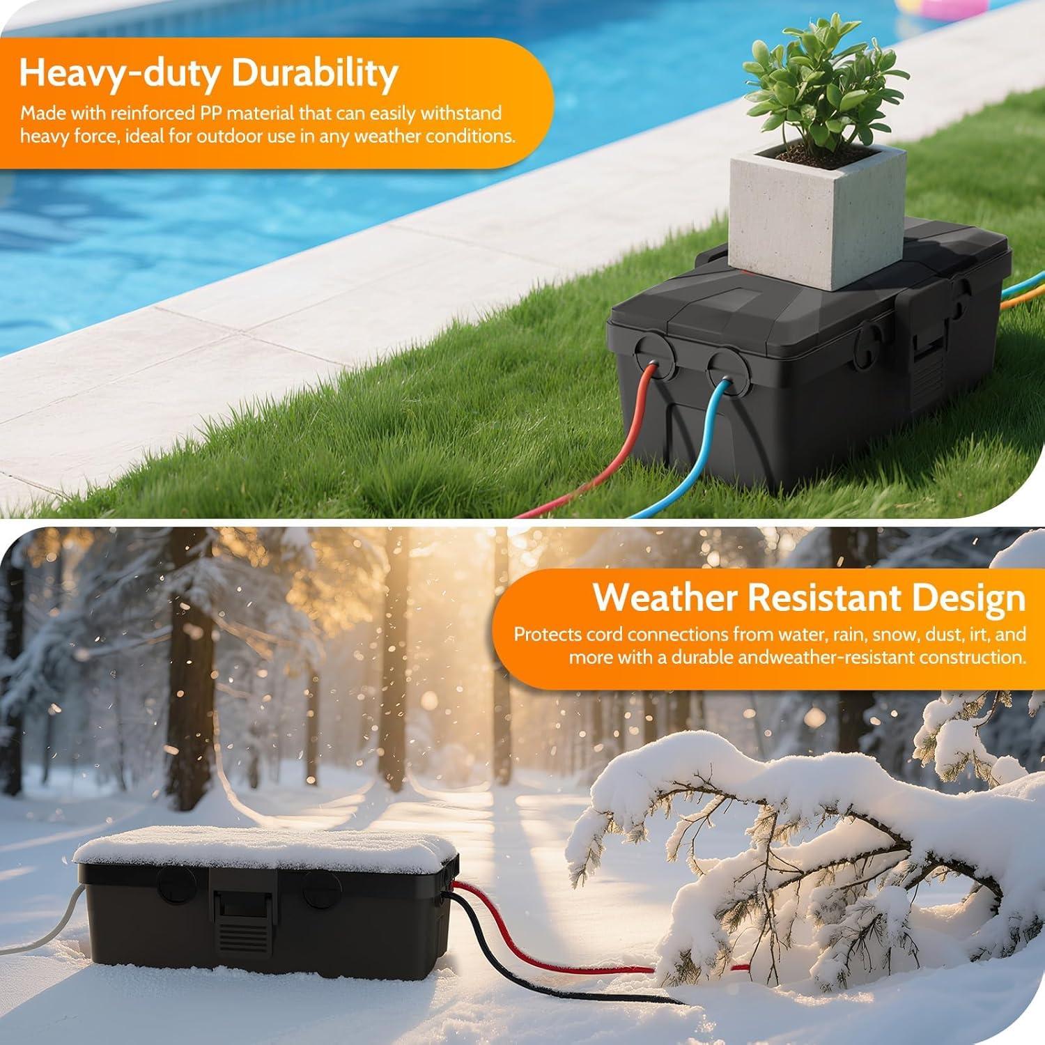 Caja Eléctrica Exterior Wowbox Mediana IP54 26.2x15.2cm 6 Entradas