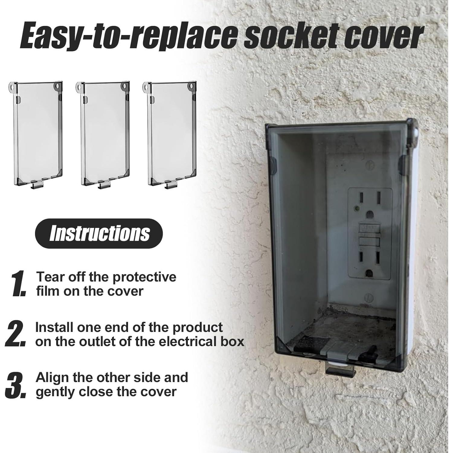 3 Piezas Cubierta de Salida Exterior Lasuroa Tipo 3R 14.3x8.5cm