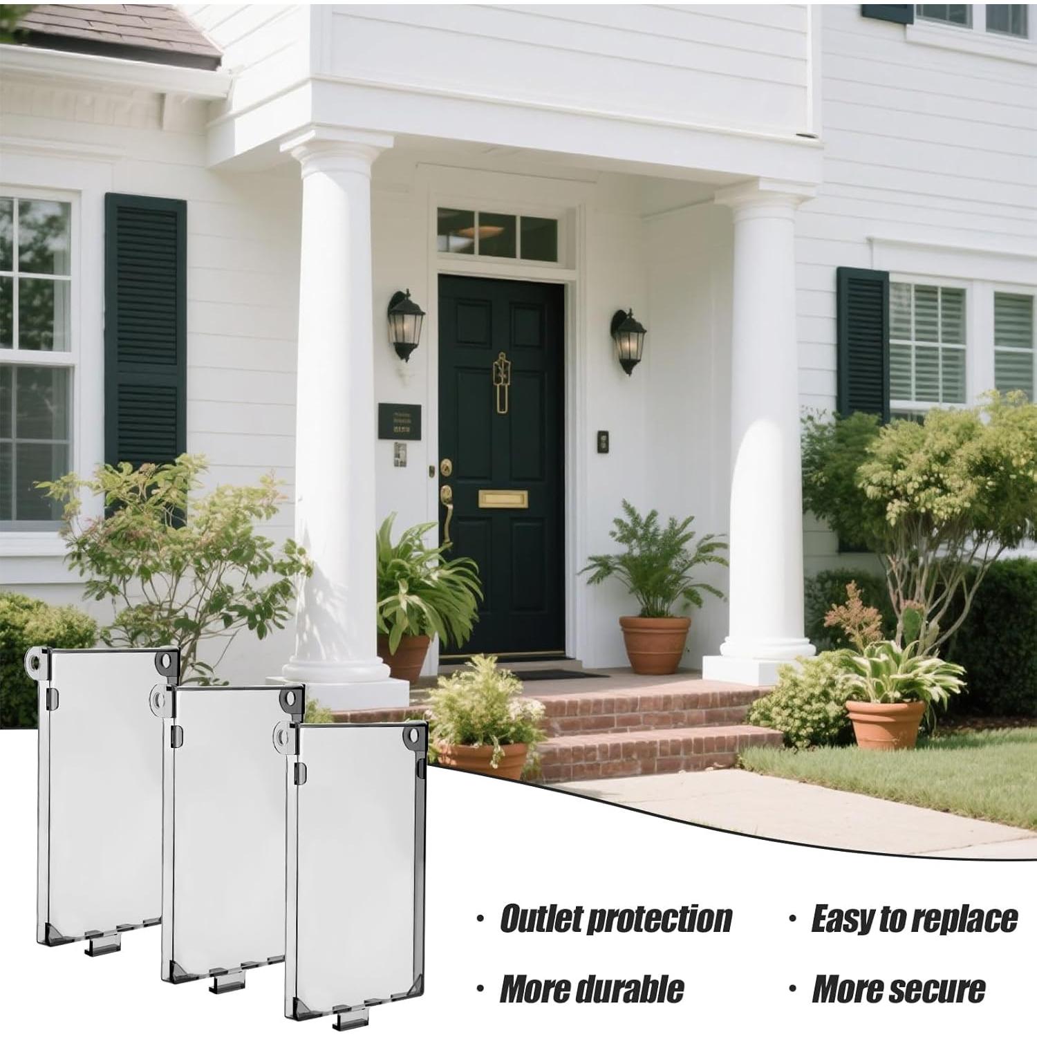 3 Piezas Cubierta de Salida Exterior Lasuroa Tipo 3R 14.3x8.5cm