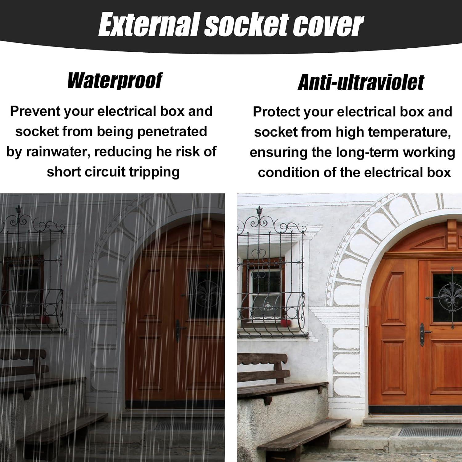 3 Piezas Cubierta de Salida Exterior Lasuroa Tipo 3R 14.3x8.5cm