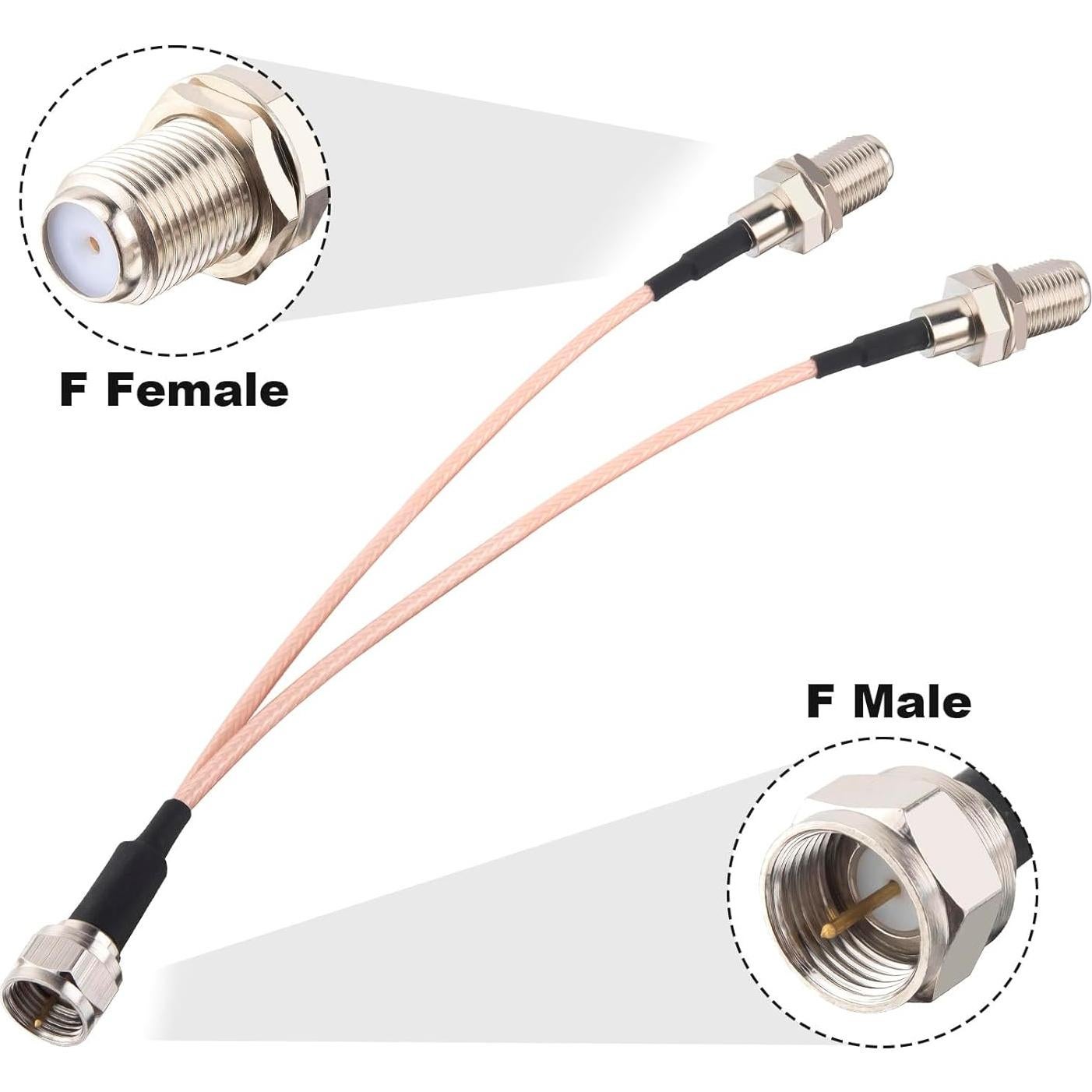 Divisor Coaxial F-Type RG6 X~wind 15cm para TV y Satélite