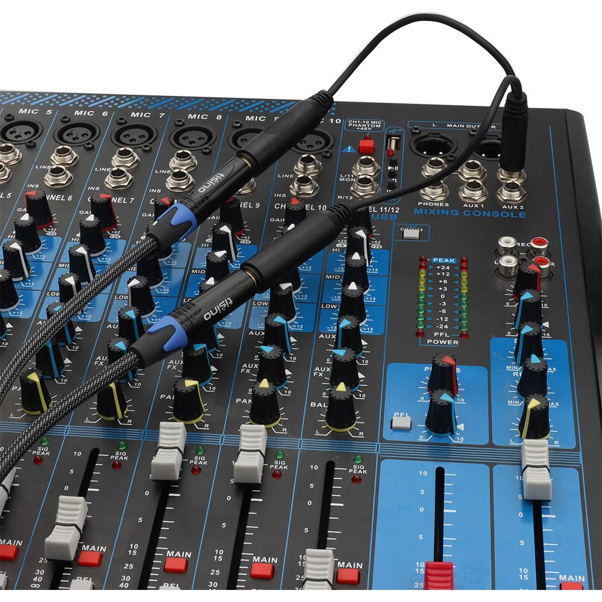 Cable Divisor Estéreo Tisino 6.35mm Macho a Doble Hembra 20cm