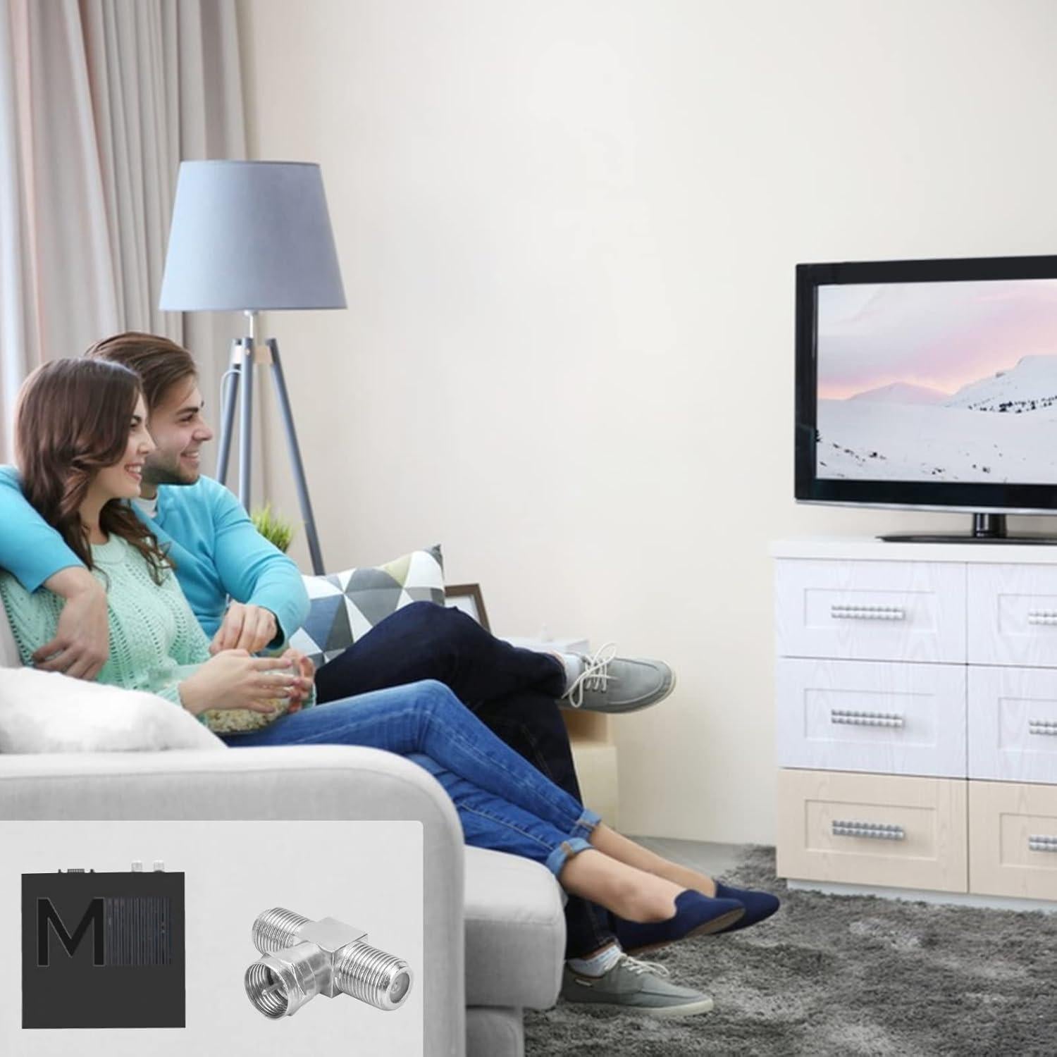 Divisor F Tipo 3 Vías Coaxial Sankoly 2-Pack 50 Ohm