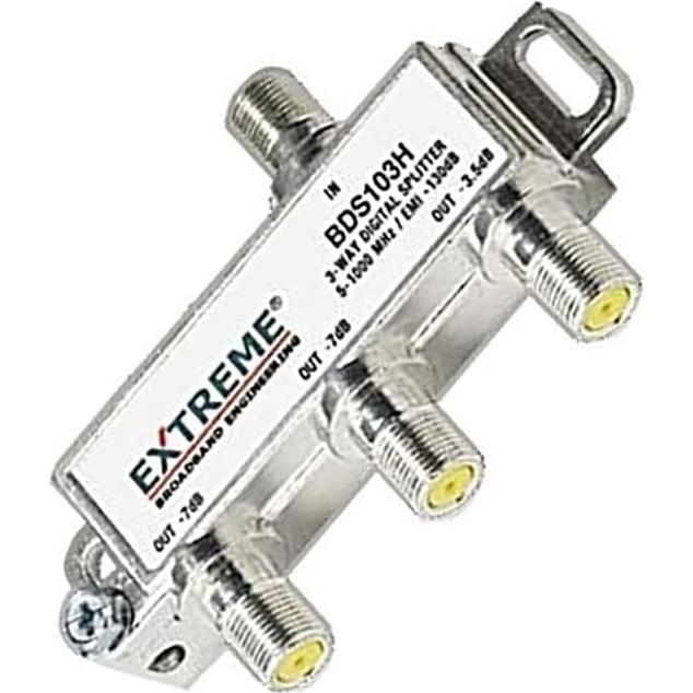 Divisor Coaxial HD Digital 3 Vías Extreme Broadband BDS103H