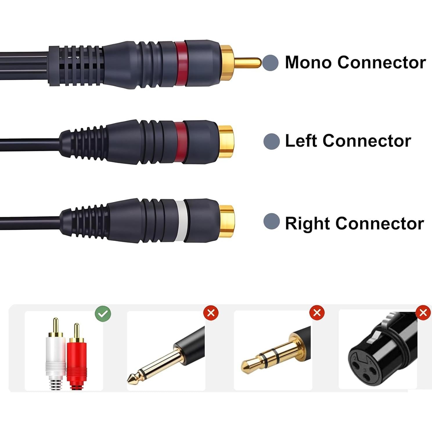 Divisor RCA 1 Macho a 2 Hembras CNHIDEE 0.2M Azul