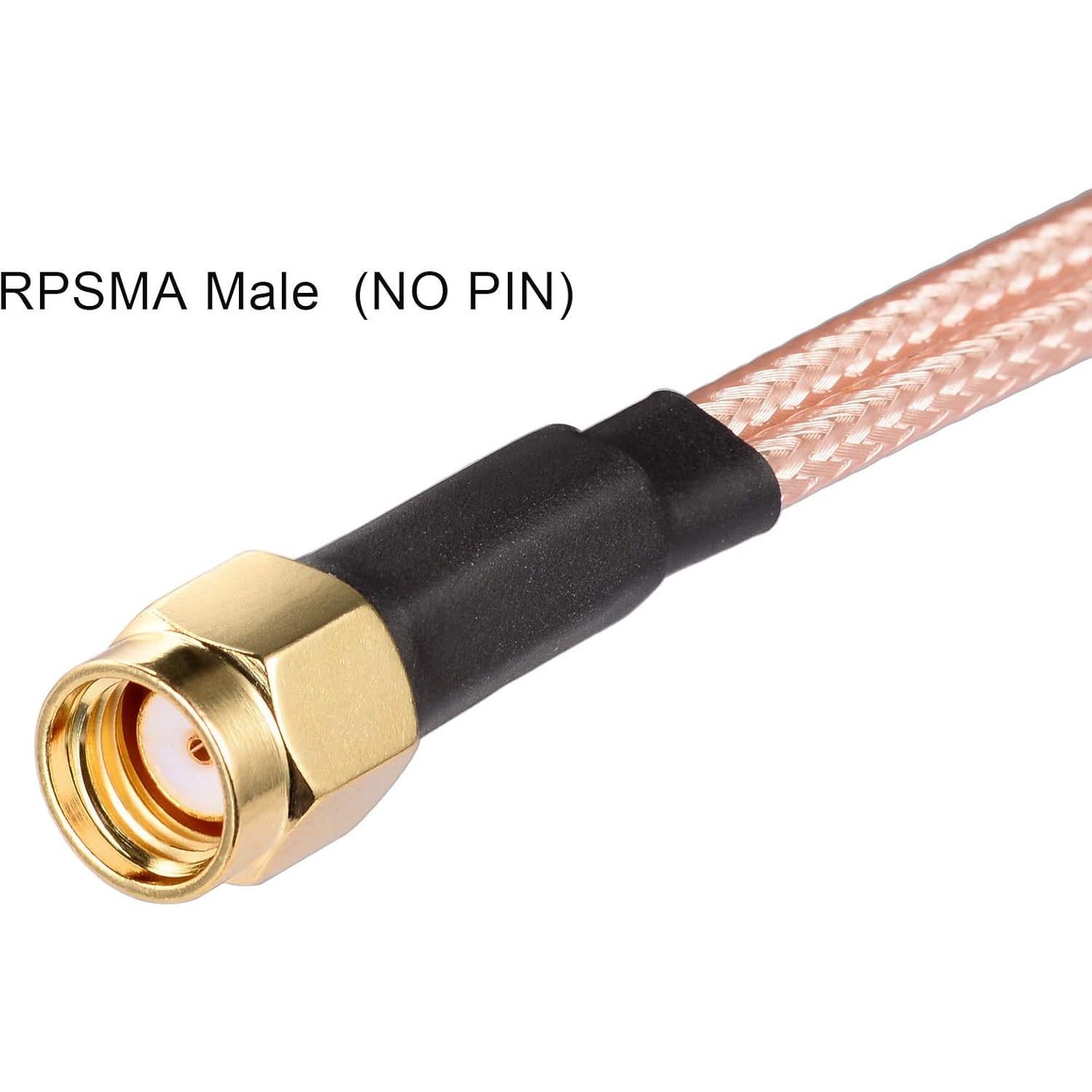 Cable divisor coaxial Superbat RP-SMA macho a doble hembra 15cm