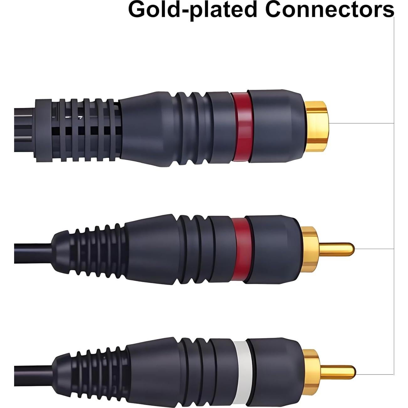 Divisor RCA 1 Femenino a 2 Masculinos CNHIDEE 0.2m