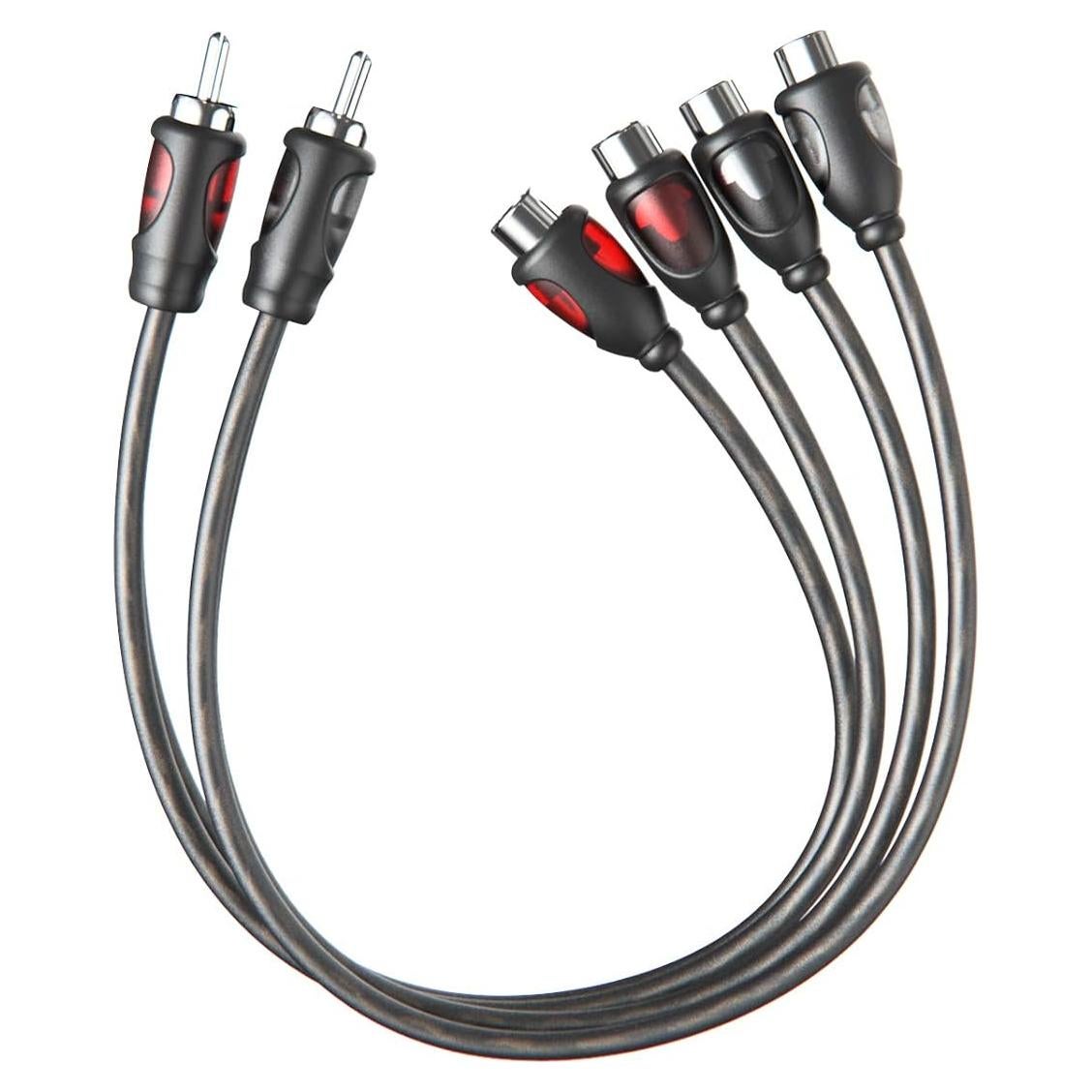 Cable Divisor RCA 1 Macho a 2 Hembras ROCKRIX 30.5 cm