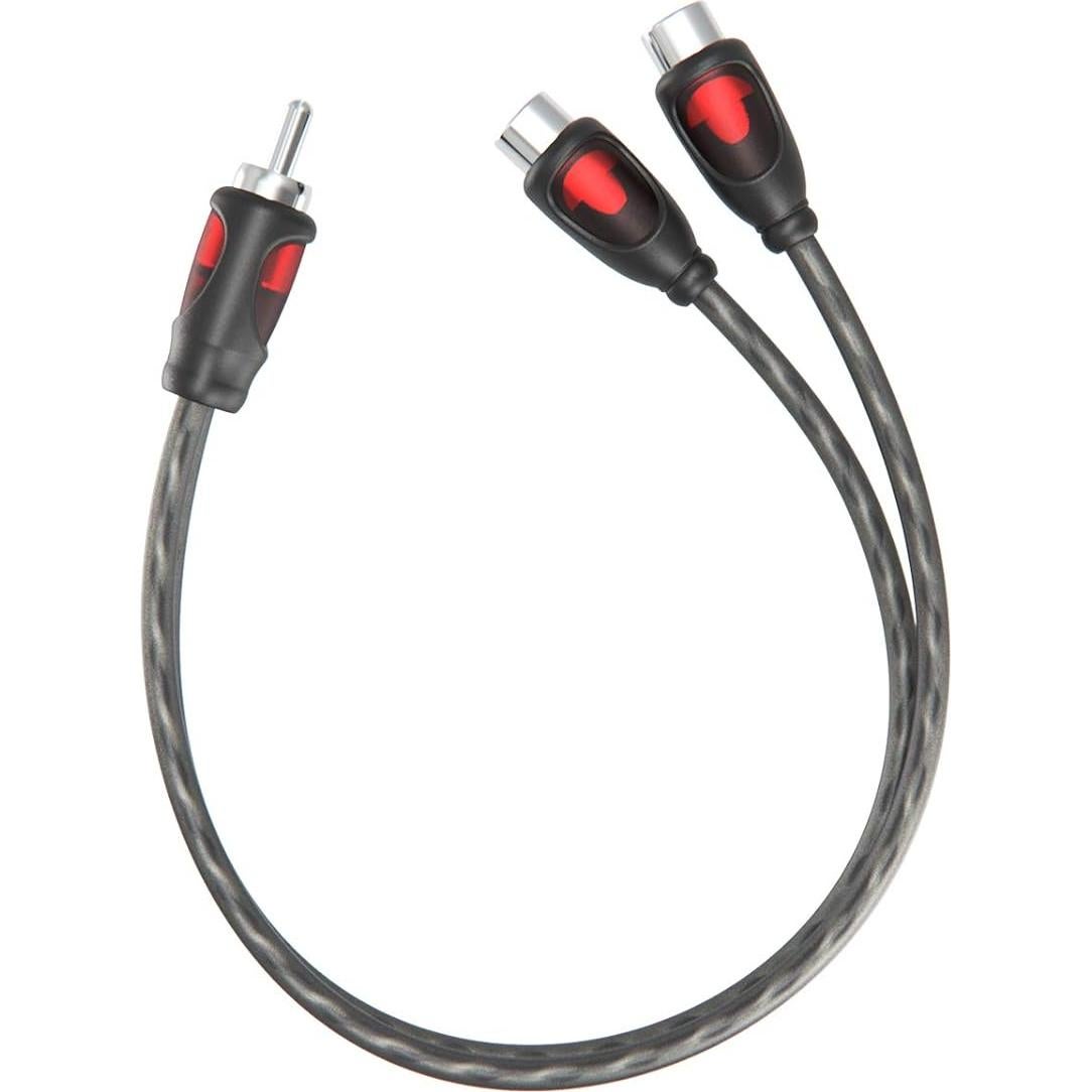 Cable Divisor RCA 1 Macho a 2 Hembras ROCKRIX 30.5 cm