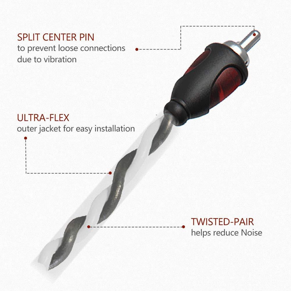 Cable Divisor RCA 1 Macho a 2 Hembras ROCKRIX 30.5 cm