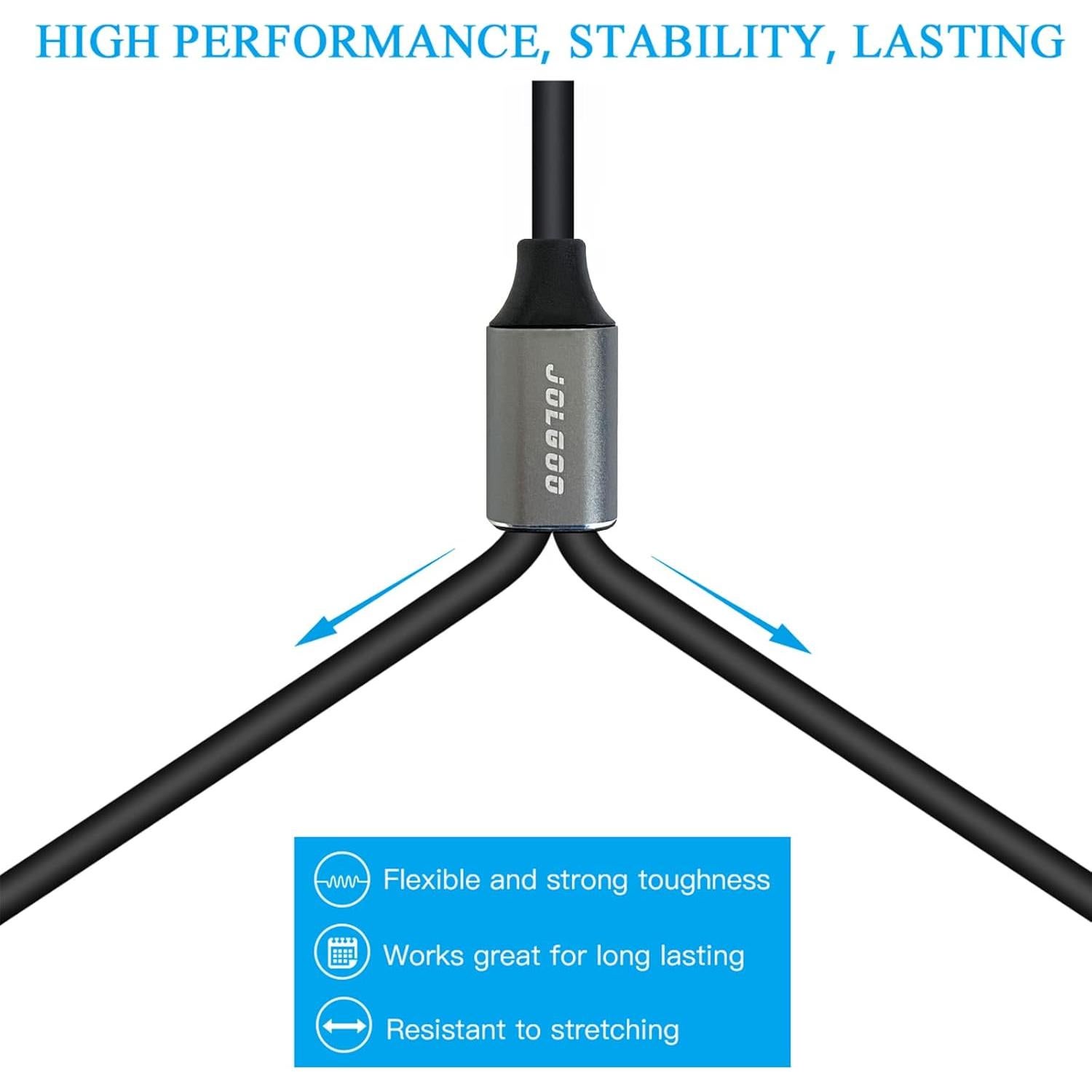 Cable divisor XLR JOLGOO hembra a 2 machos 0.49m