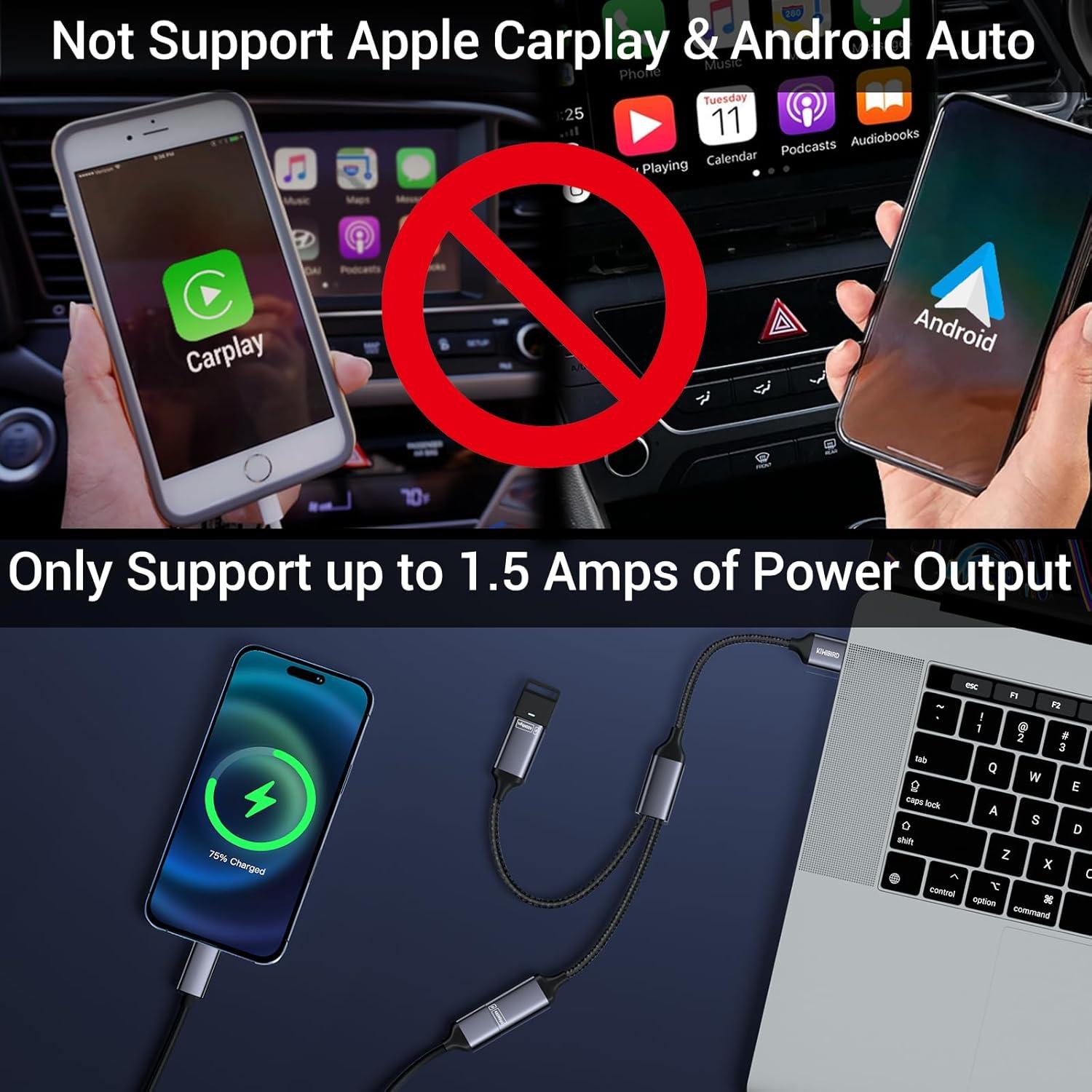Divisor USB 1 a 2 Salidas KiWiBiRD para Carga y Datos