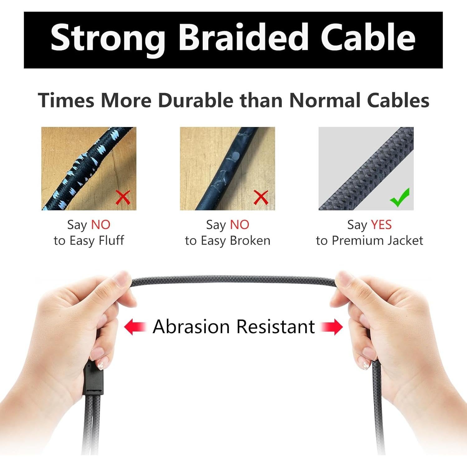 Cable Divisor Y XLR Femenino a Doble Masculino 0.61m HUALEU