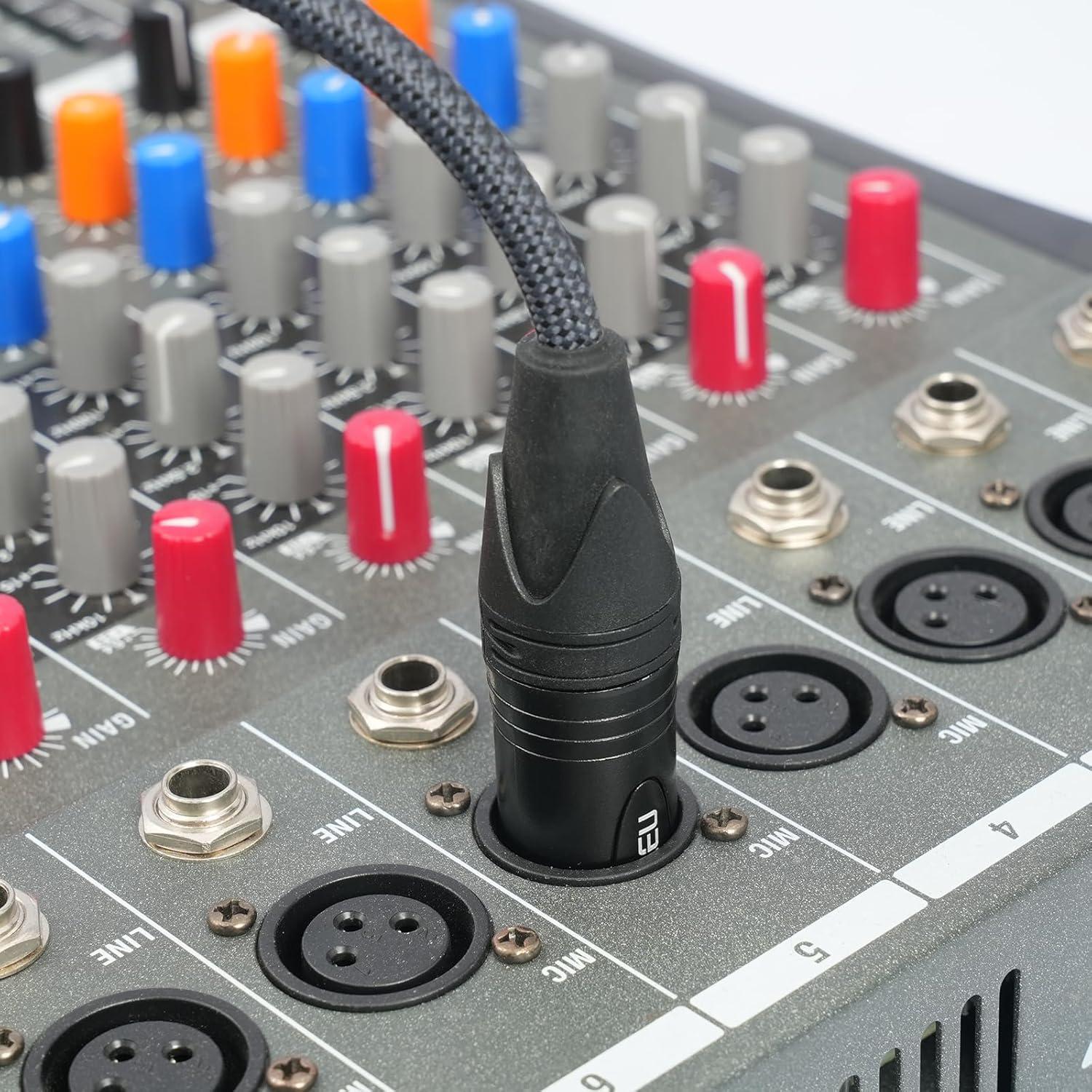 Cable Divisor Y XLR Femenino a Doble Masculino 0.61m HUALEU