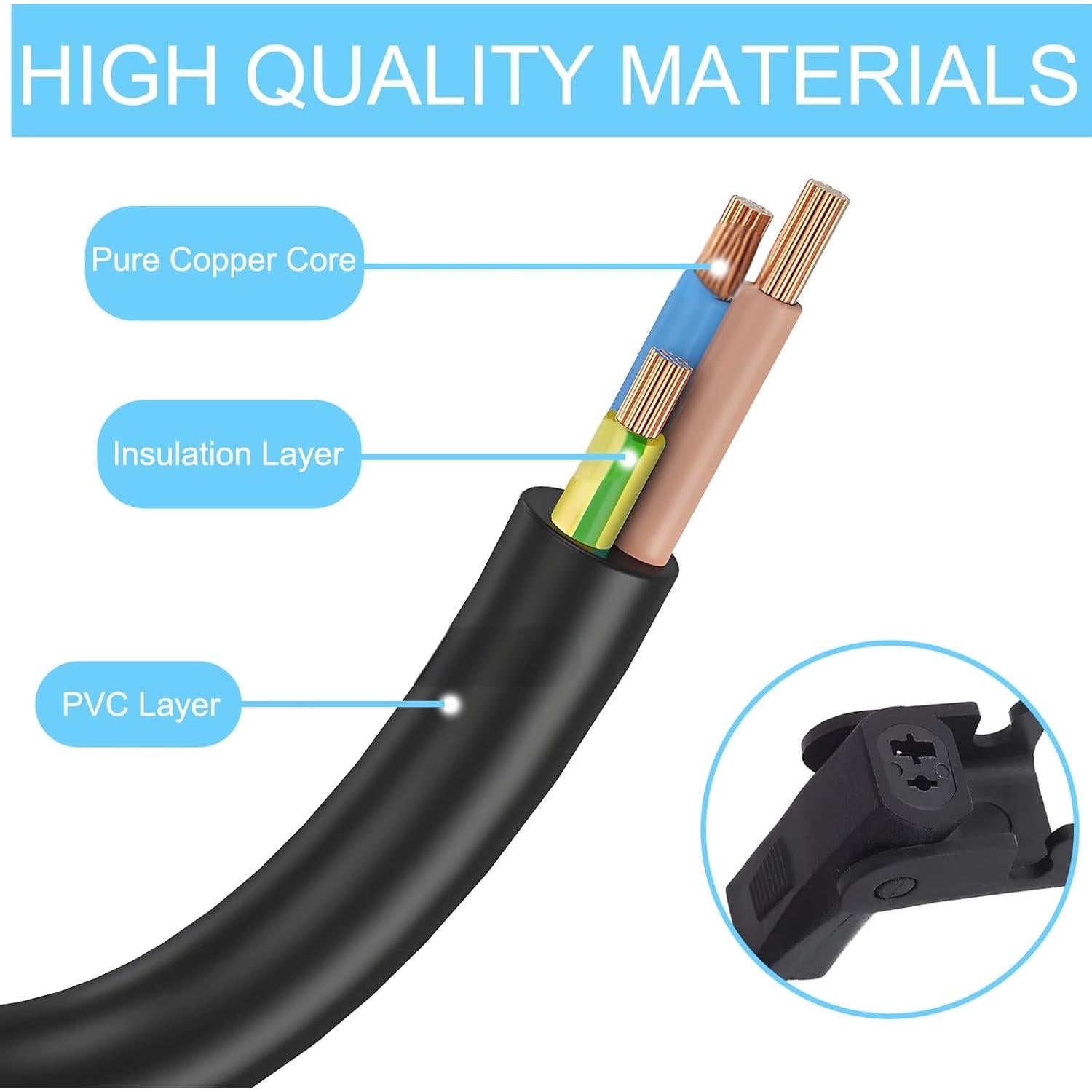 Cable Y de Poder Divisor 2 Metros GZL para Sillones Eléctricos