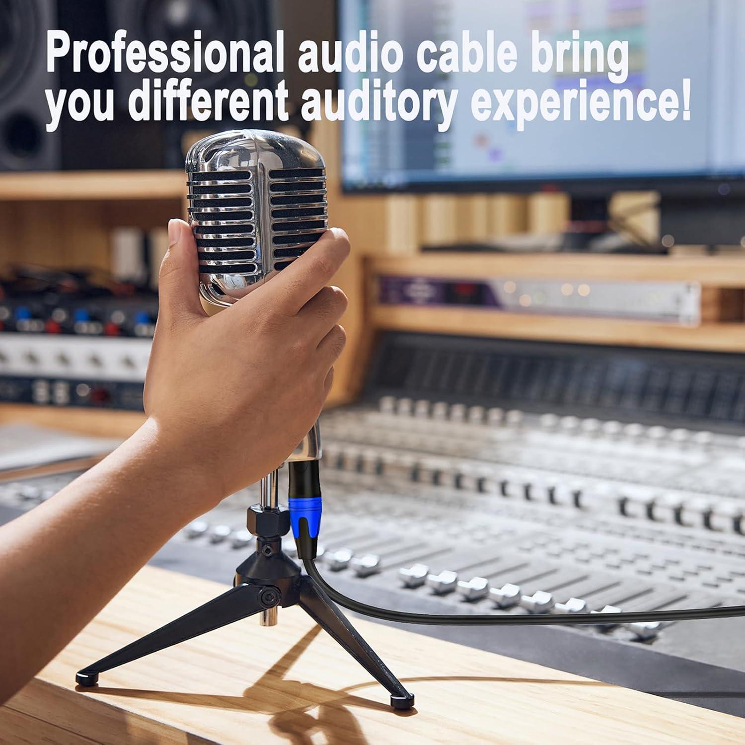 Cable TRS 6.35mm a Doble XLR Macho 0.35m Seefeful