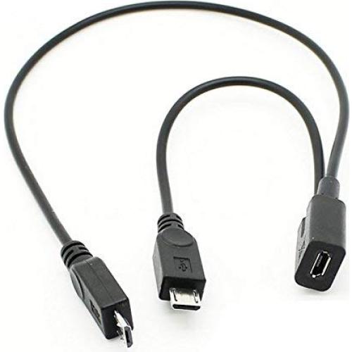 Cable Divisor Y Micro USB 1 a 2 CY 20.5 cm Carga Doble