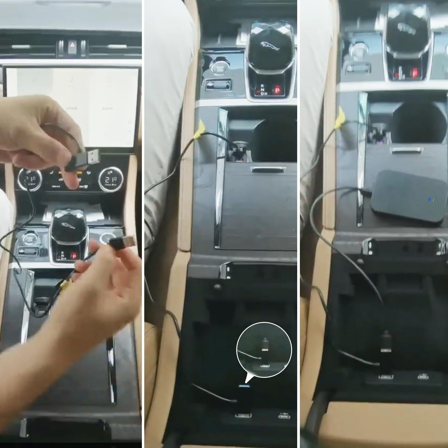 Adaptador USB Y para Android Auto y Carplay Flgocexs 50 cm