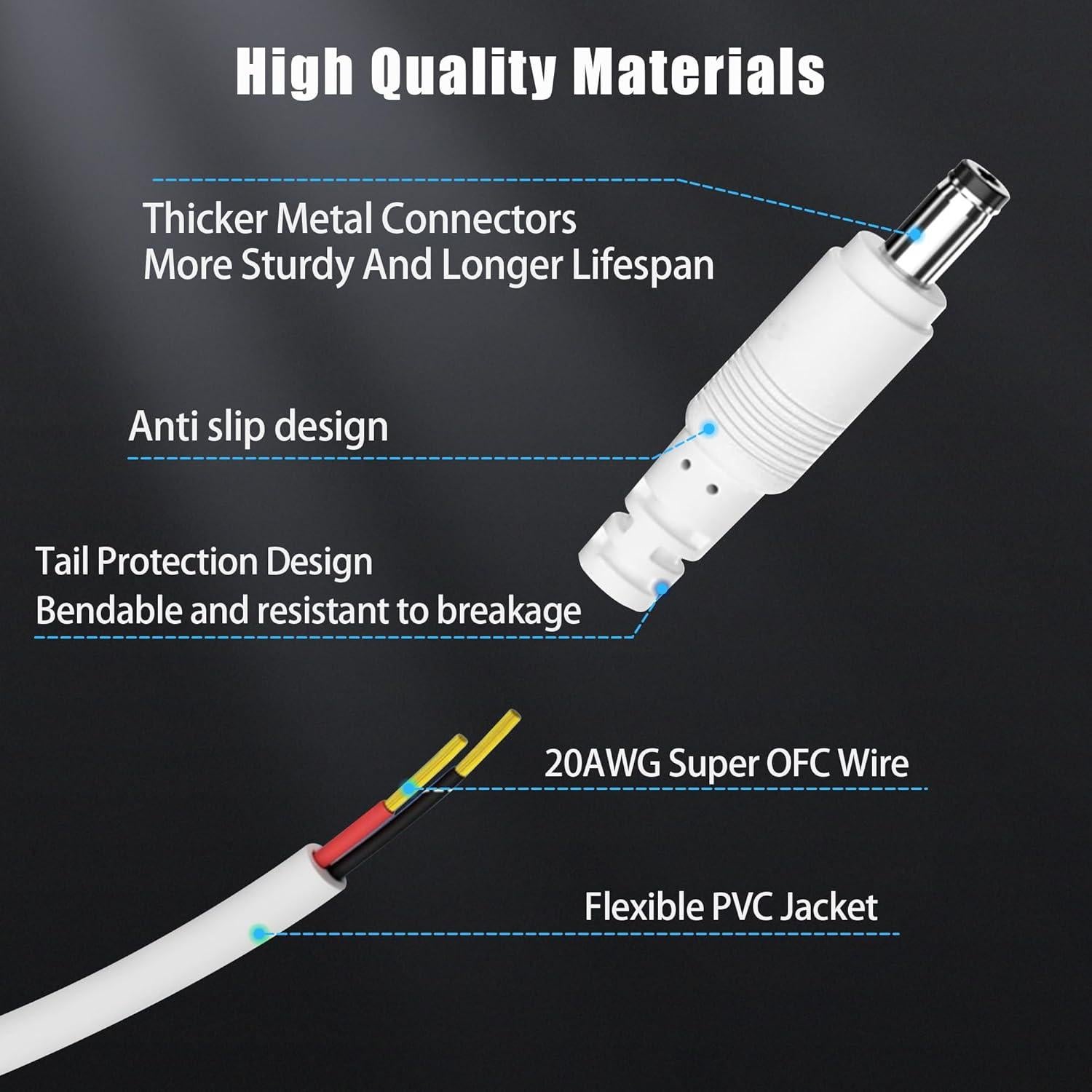 Adaptador Divisor Y 12V DC Lamroyce 1 Hembra a 2 Machos 2 Piezas