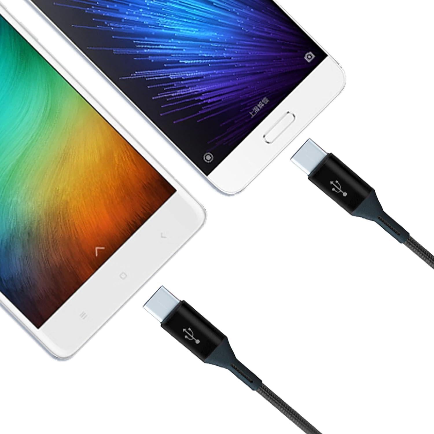 Cable Divisor USB C 3 en 1 GELRHONR 1.2M Carga Rápida 5A