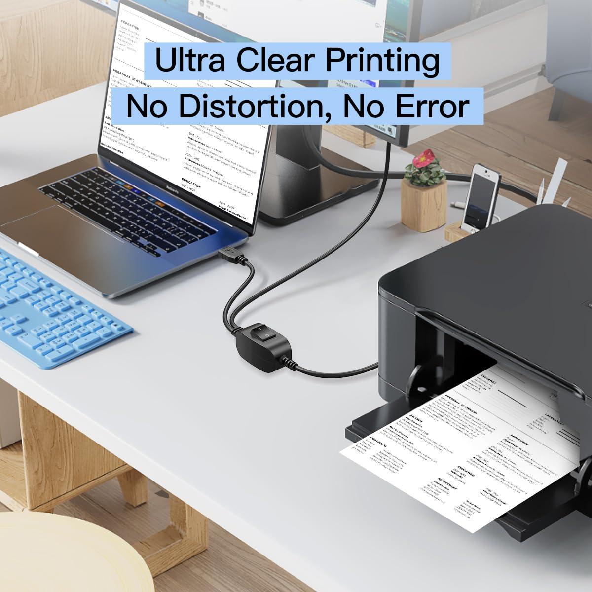 Cable de impresora USB 2 en 1 LBSC 1.5m A a B macho macho