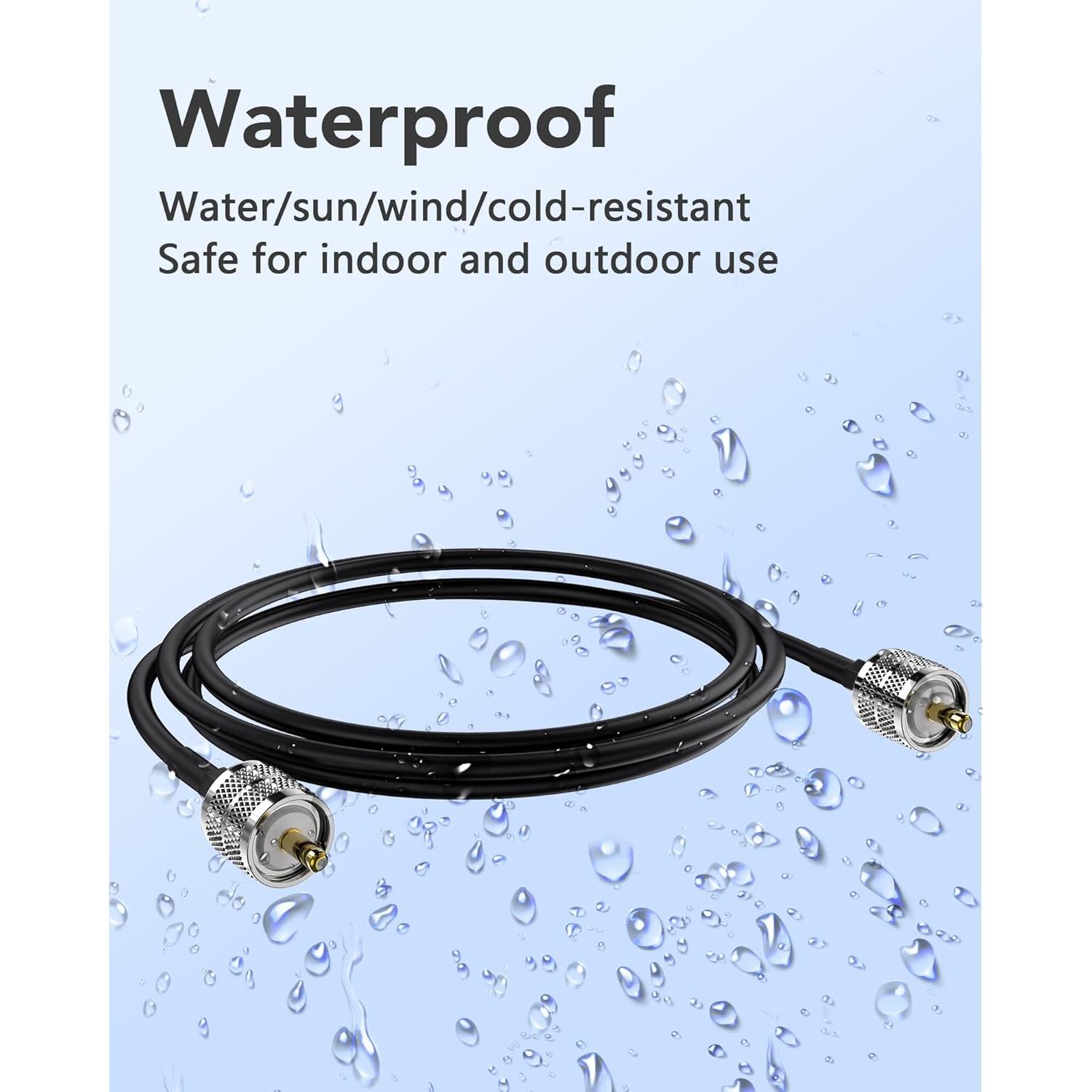 Cable Coaxial RG58 15.24M Foboiu UHF PL259 50 Ohm