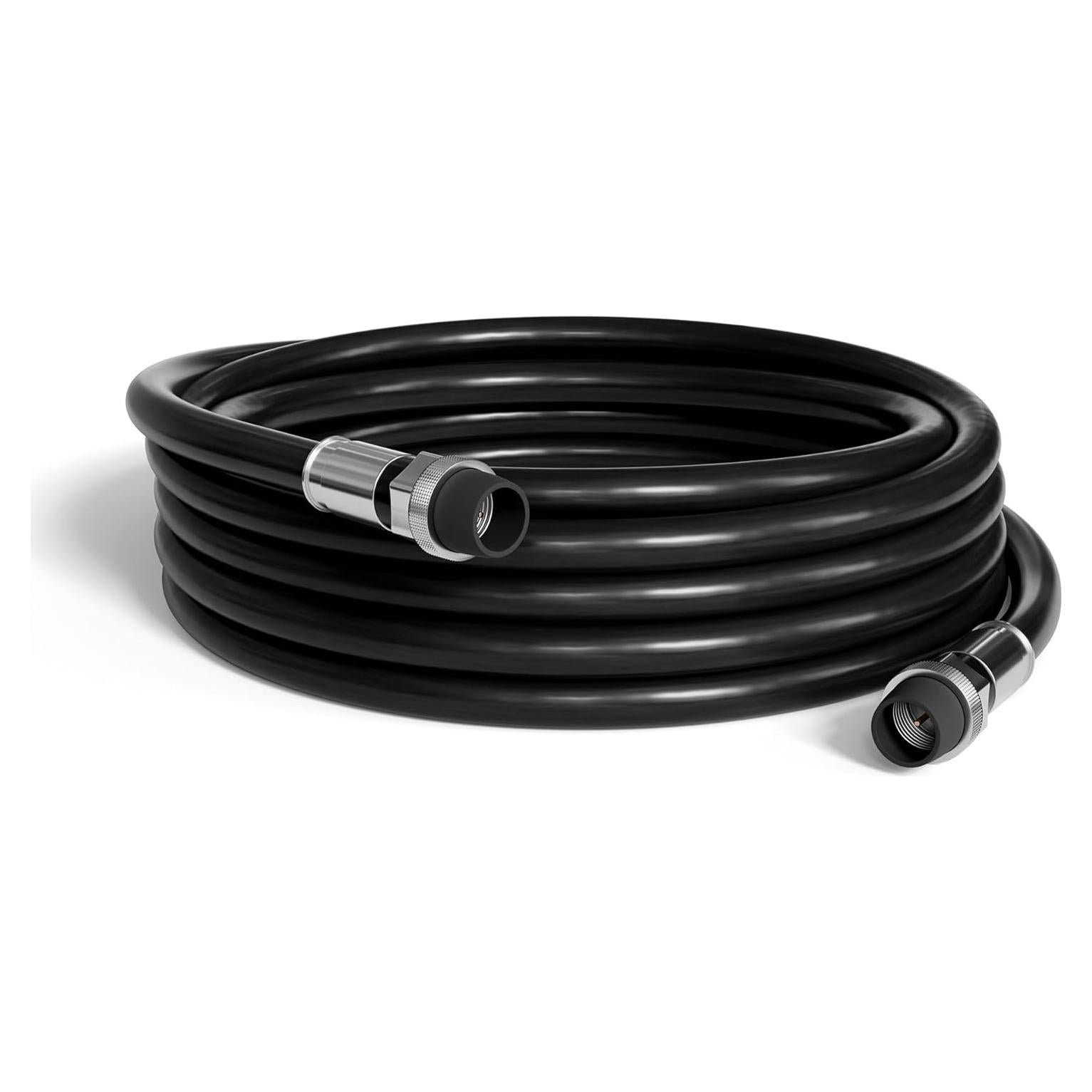 Cable Coaxial RG6 7.5m THE CIMPLE CO Doble Blindaje Negro