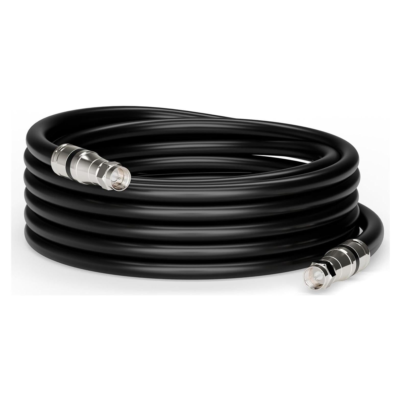 Cable Coaxial EL CIMPLE CO 7.5m RG11 Doble Blindaje Negro