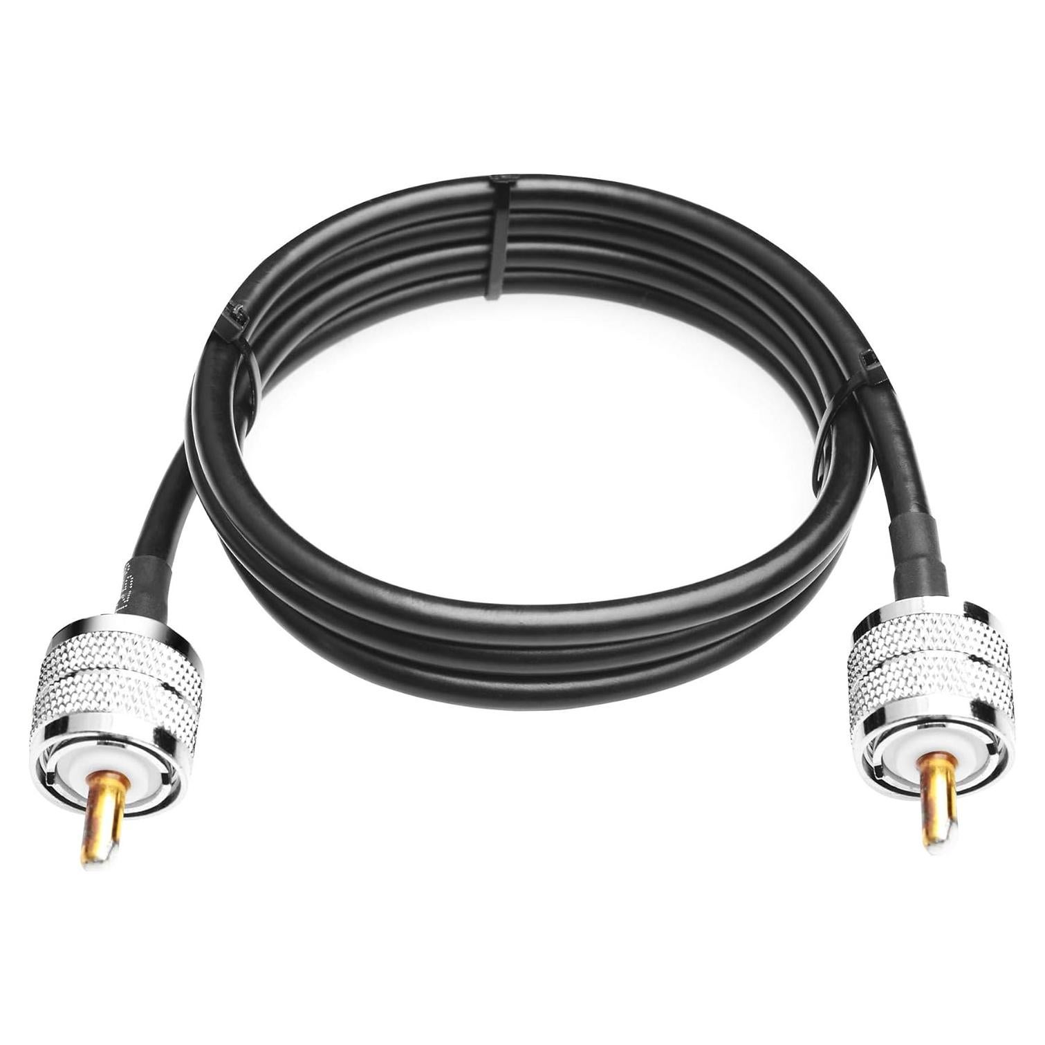 Cable Coaxial RG58 1M PL-259 Macho a Macho 50 Ohm