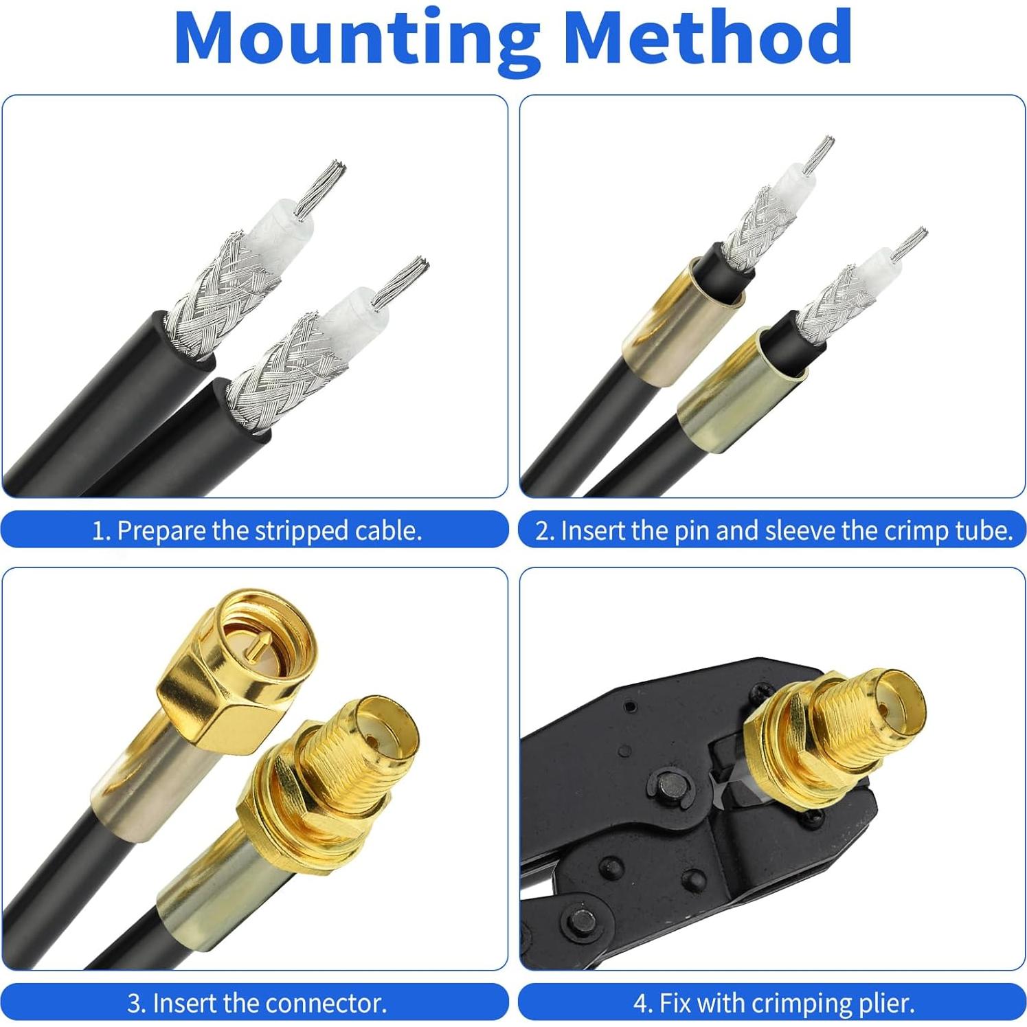 Cable Coaxial RG58 Superbat 6.09m 50 Ohm Antena Router