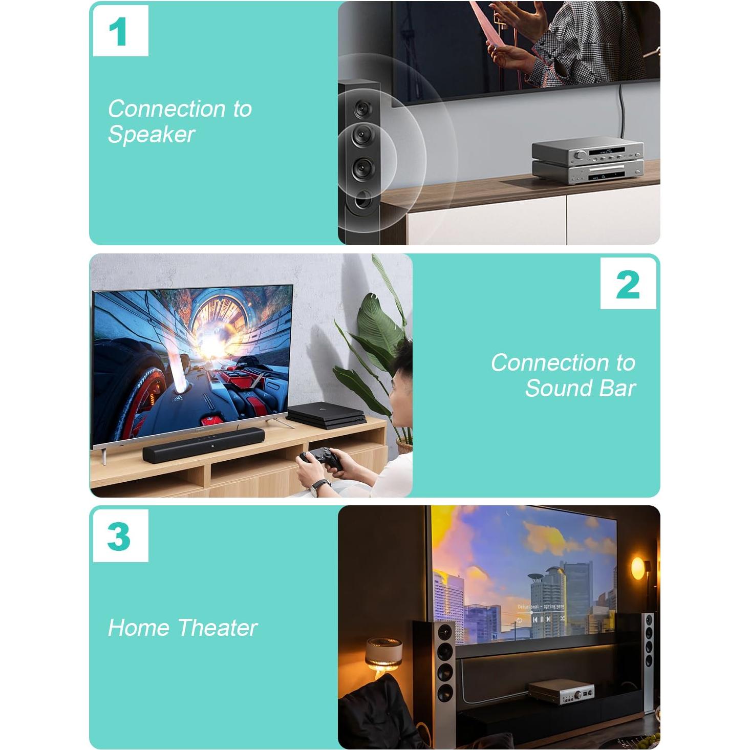 Cable de Subwoofer EMK RCA Macho a Macho 0.5M 90 Grados