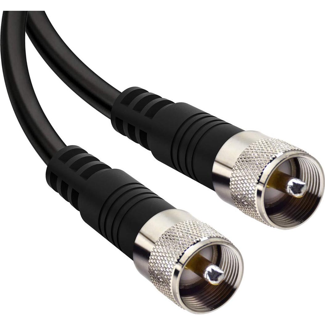 Cable Coaxial RG8x 0.3m PL259 - Paquete de 2 - RFAdapter